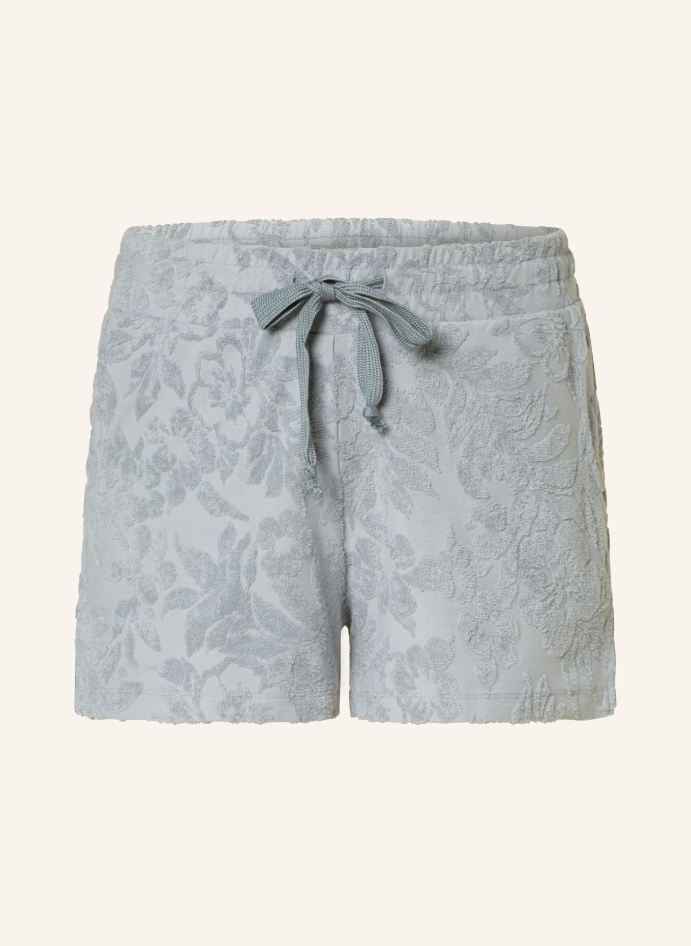 Juvia Terry cloth shorts CLAIRE, Color: GREEN (Image 1)
