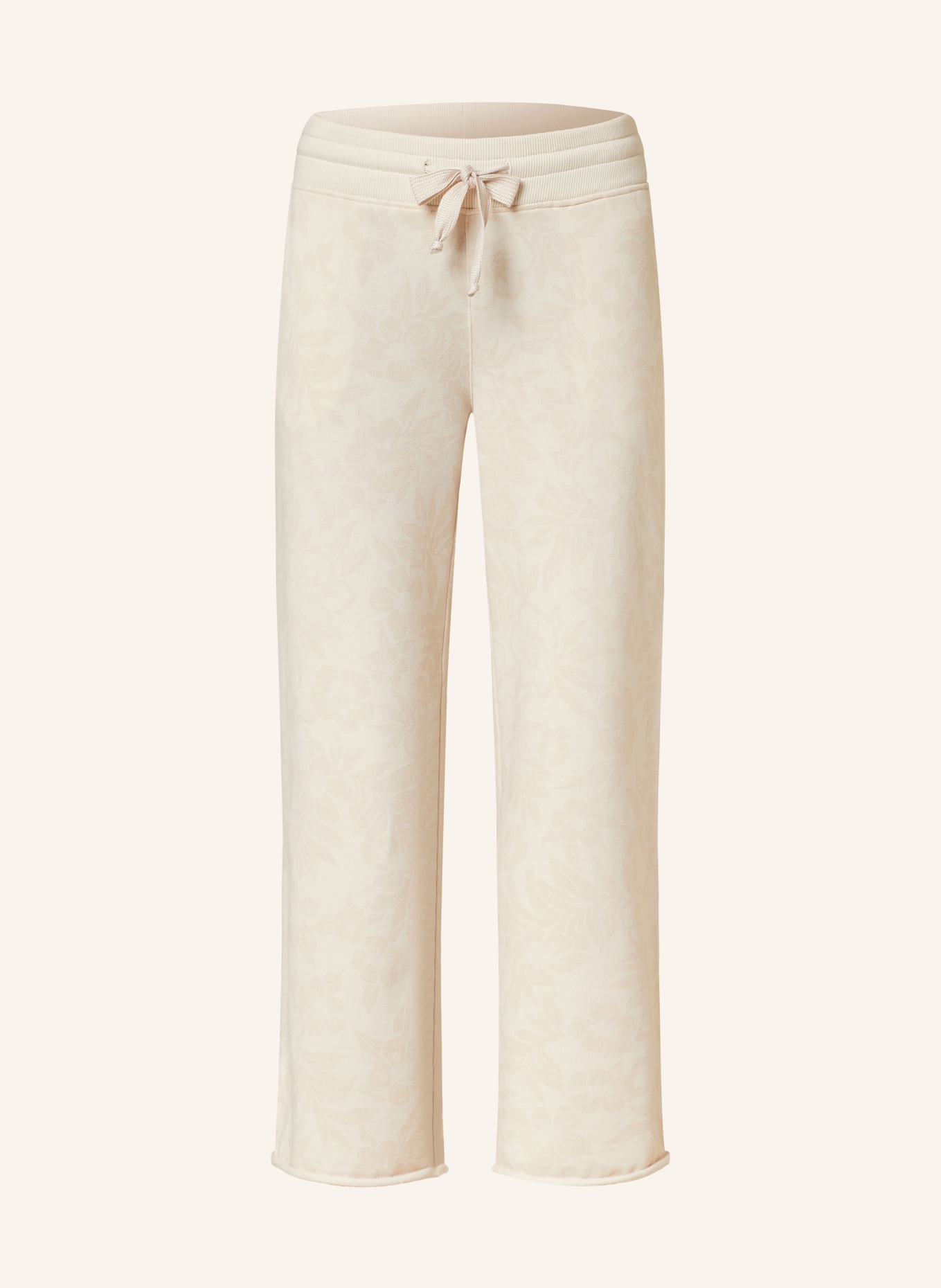 Juvia Spodnie 7/8 MERLE w stylu dresowym, Kolor: KREMOWY (Obrazek 1)
