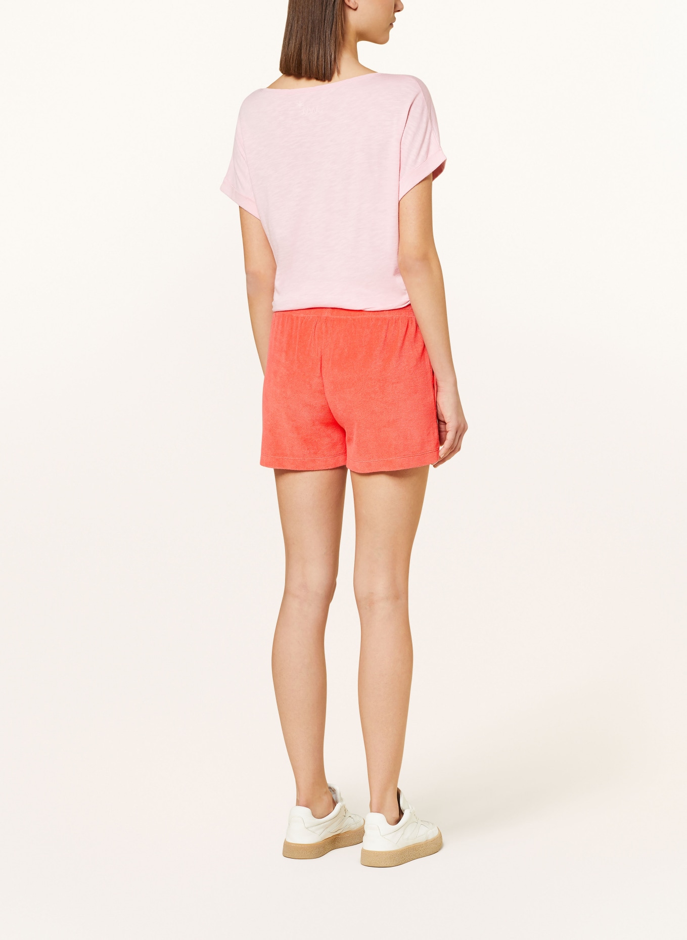 Juvia Terry cloth shorts KATJA, Color: RED (Image 3)