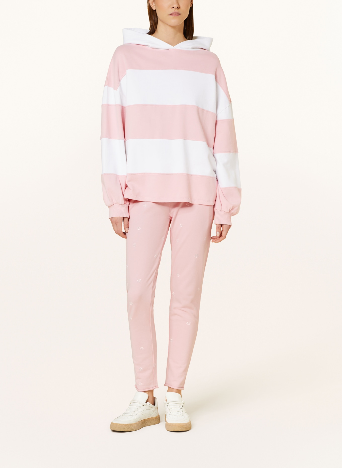 Juvia Sweatpants SMILLA, Color: PINK/ WHITE (Image 2)