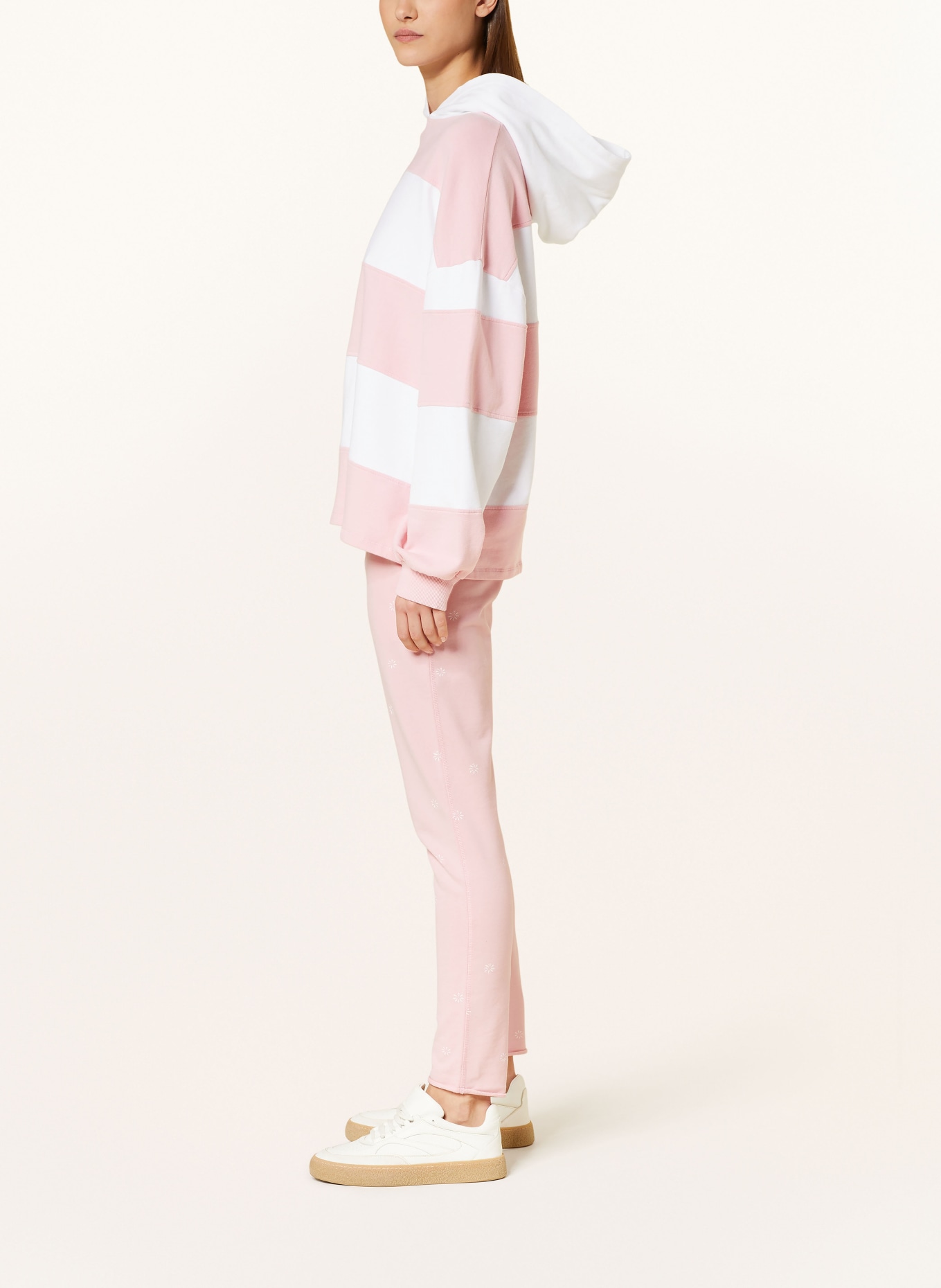 Juvia Sweatpants SMILLA, Color: PINK/ WHITE (Image 4)