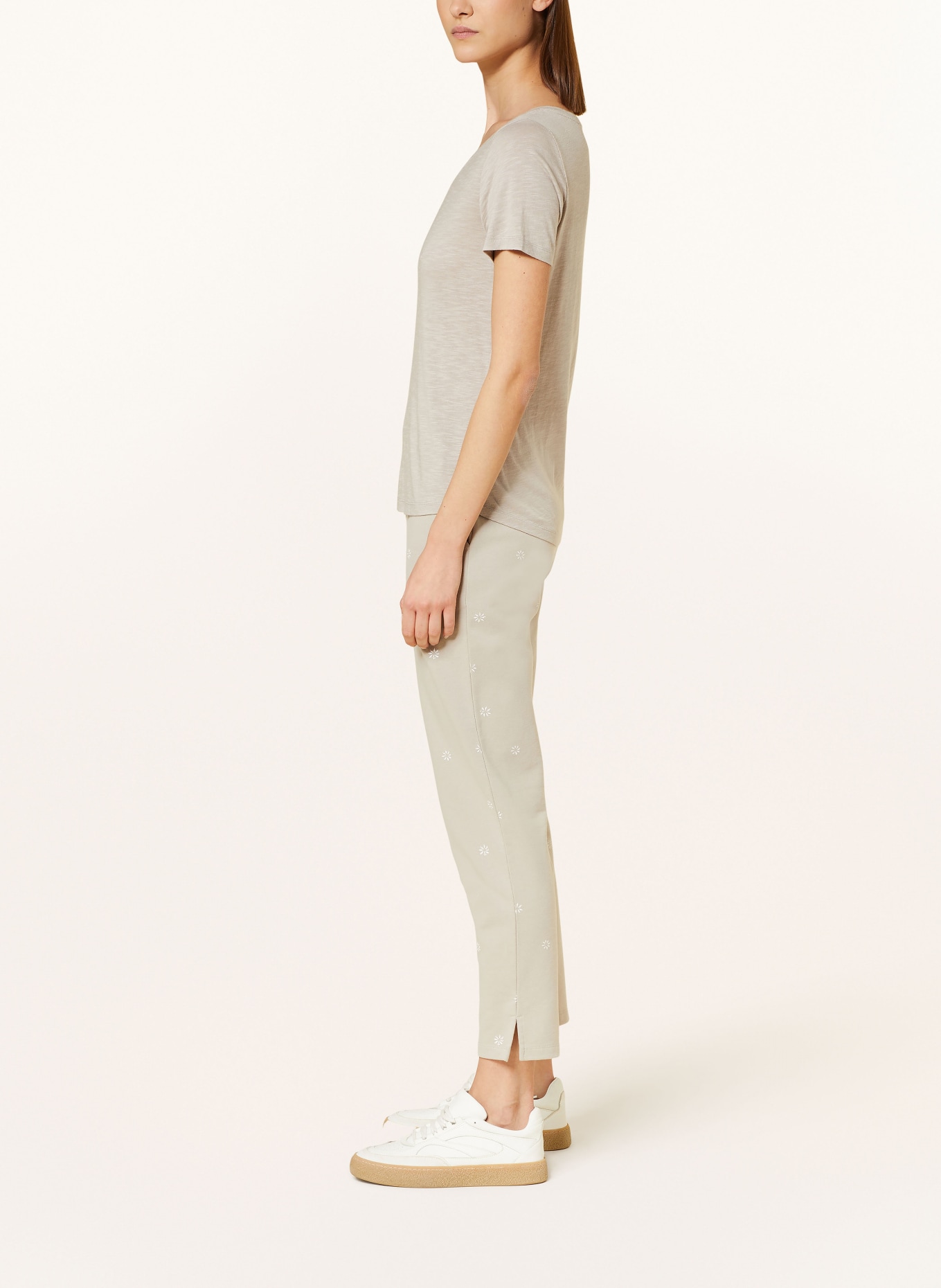 Juvia Sweatpants ALICE, Color: TAUPE/ WHITE (Image 4)