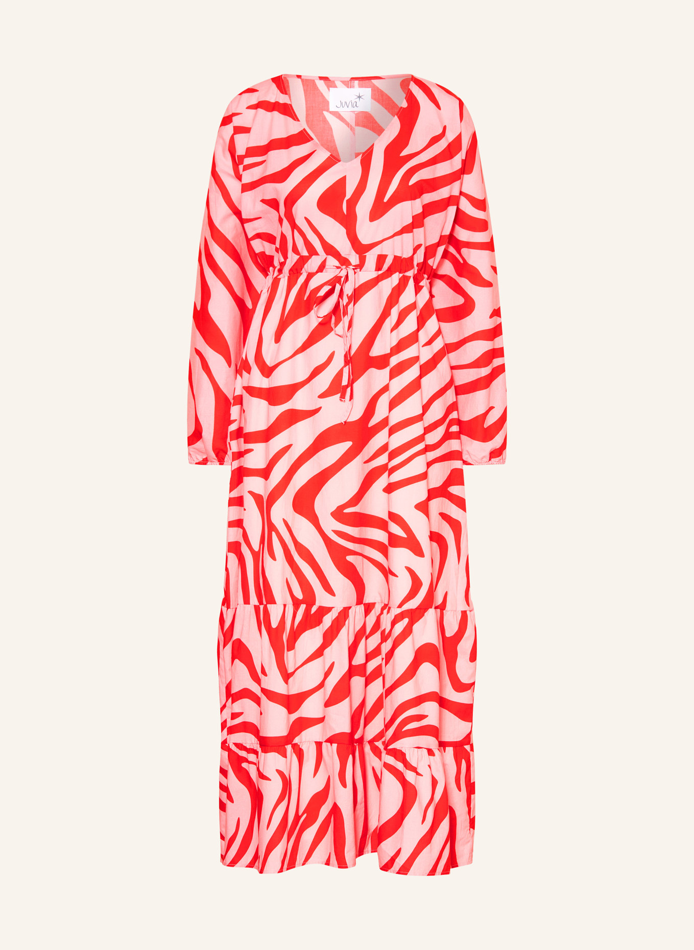 Juvia Dress HELENE, Color: RED/ PINK (Image 1)