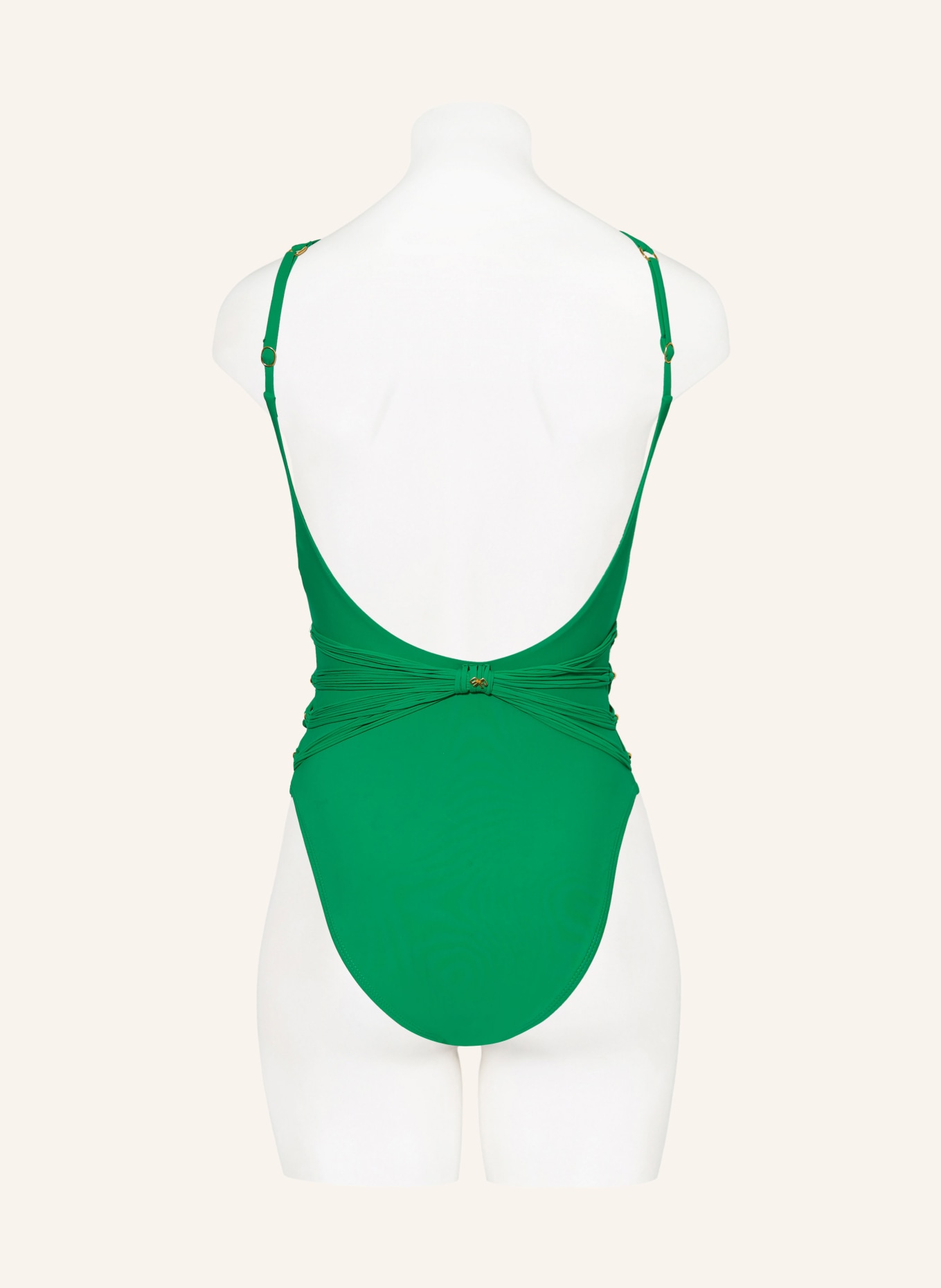 PQ Swimsuit SEAWEED with decorative beads, Color: GREEN (Image 3)