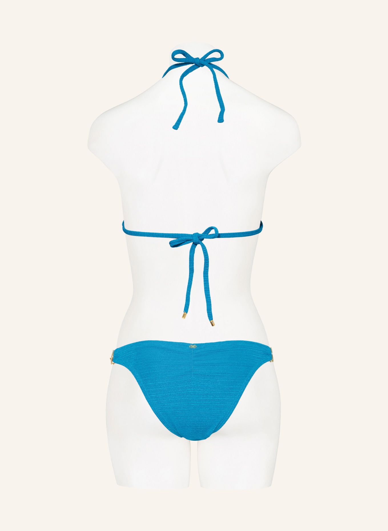 PQ Triangle bikini top TURQUOISE, Color: TURQUOISE (Image 3)