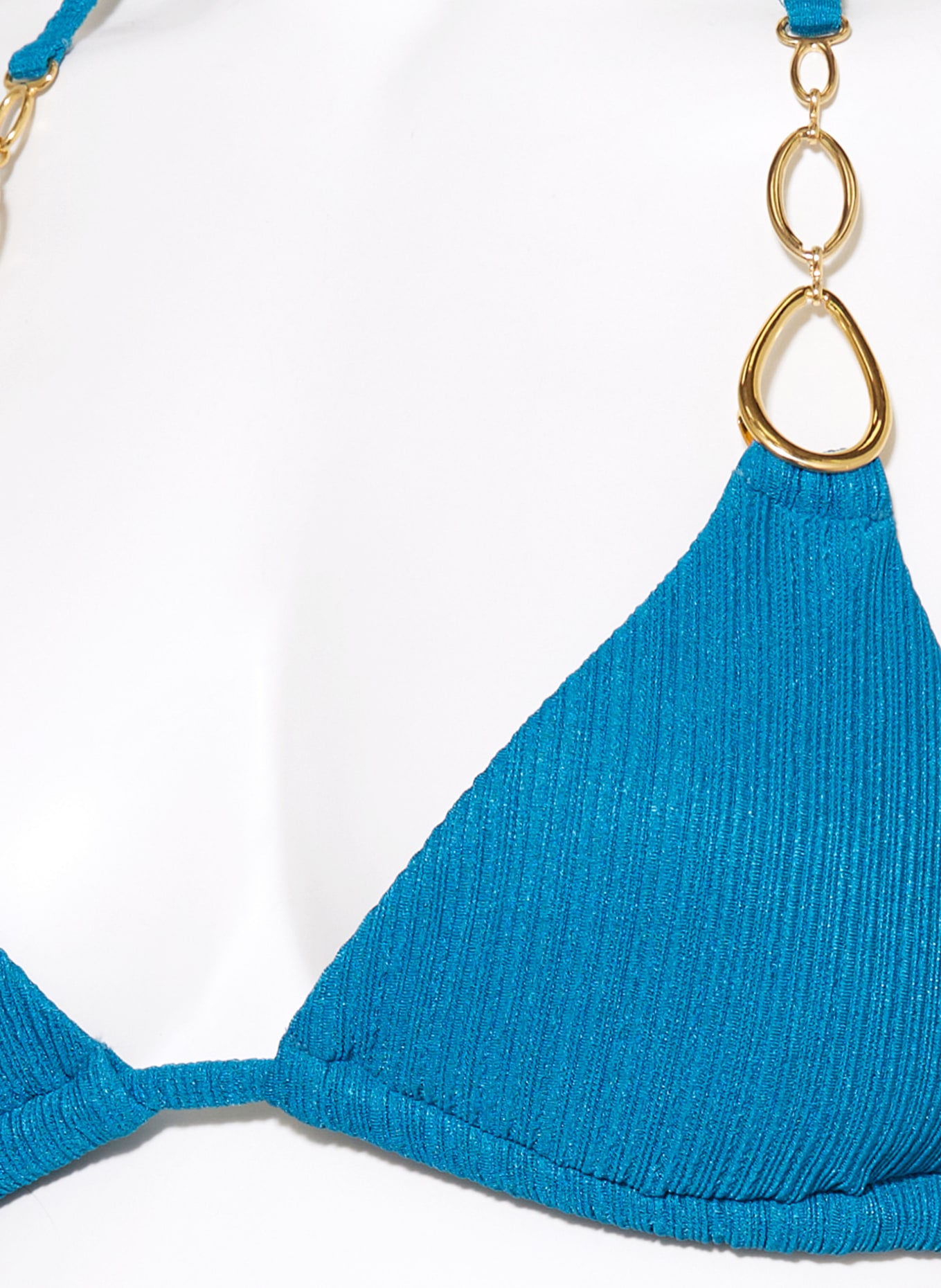 PQ Triangle bikini top TURQUOISE, Color: TURQUOISE (Image 4)