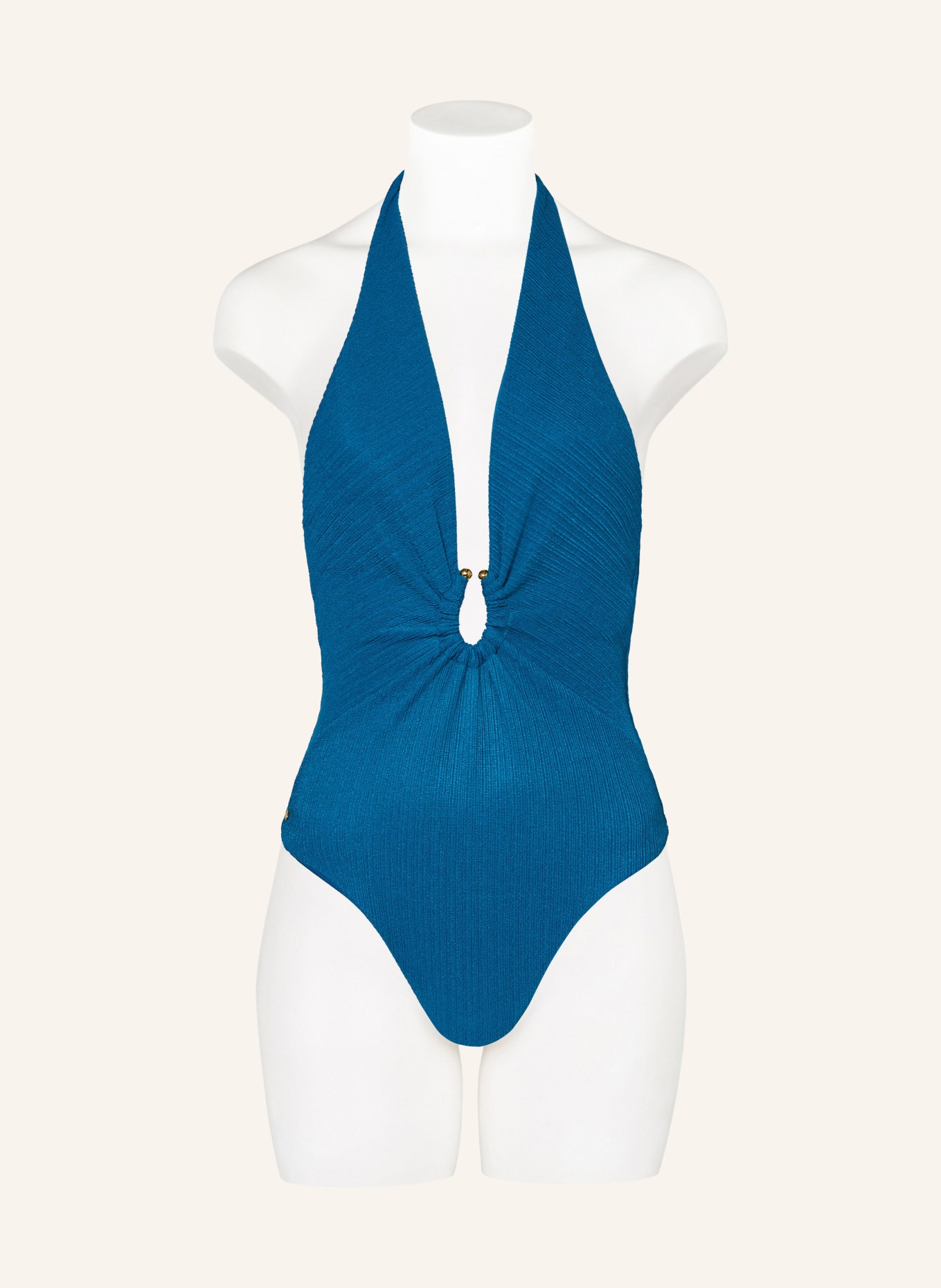 PQ Halter neck swimsuit TURQUOISE, Color: TURQUOISE (Image 2)
