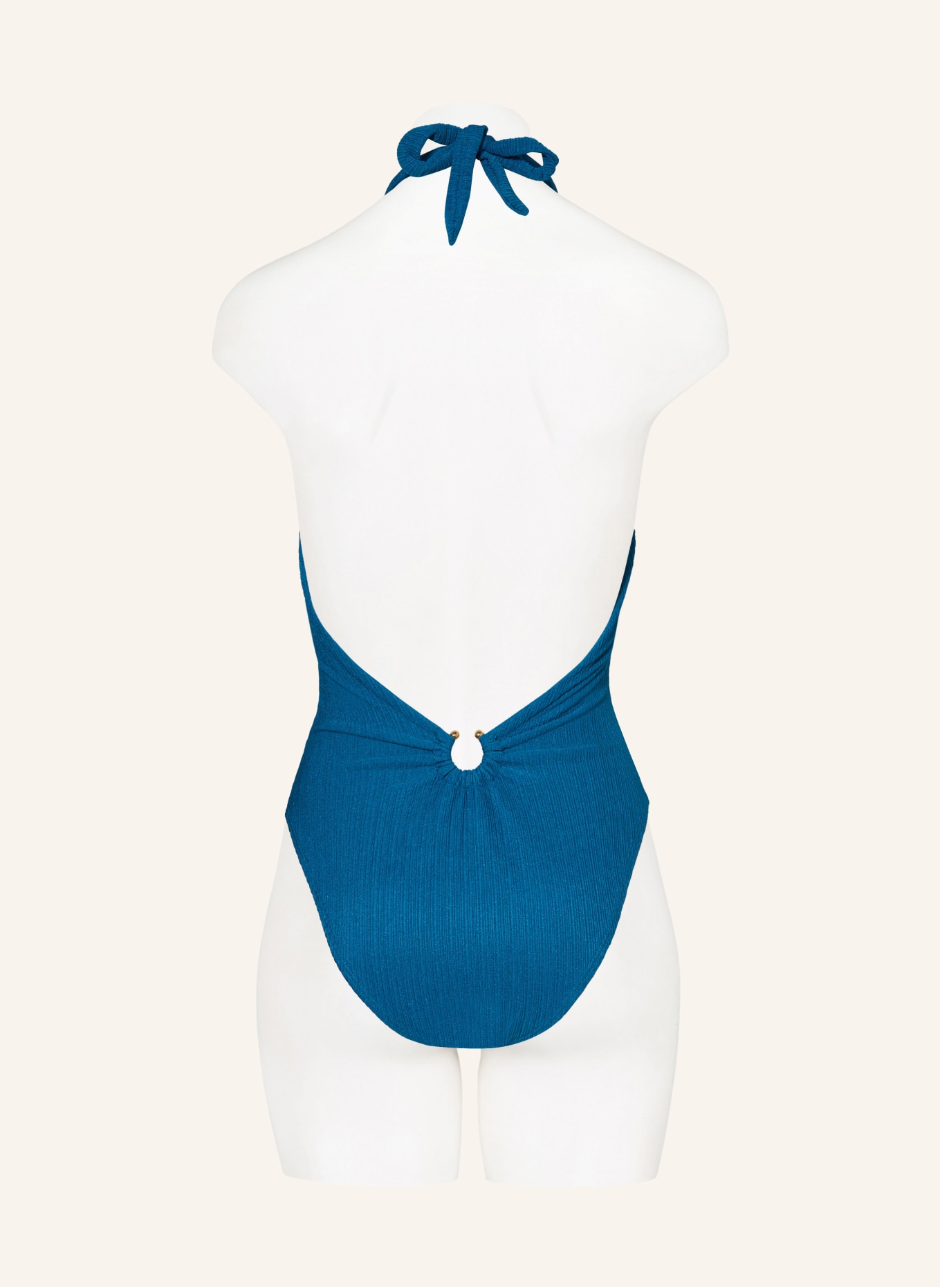 PQ Halter neck swimsuit TURQUOISE, Color: TURQUOISE (Image 3)