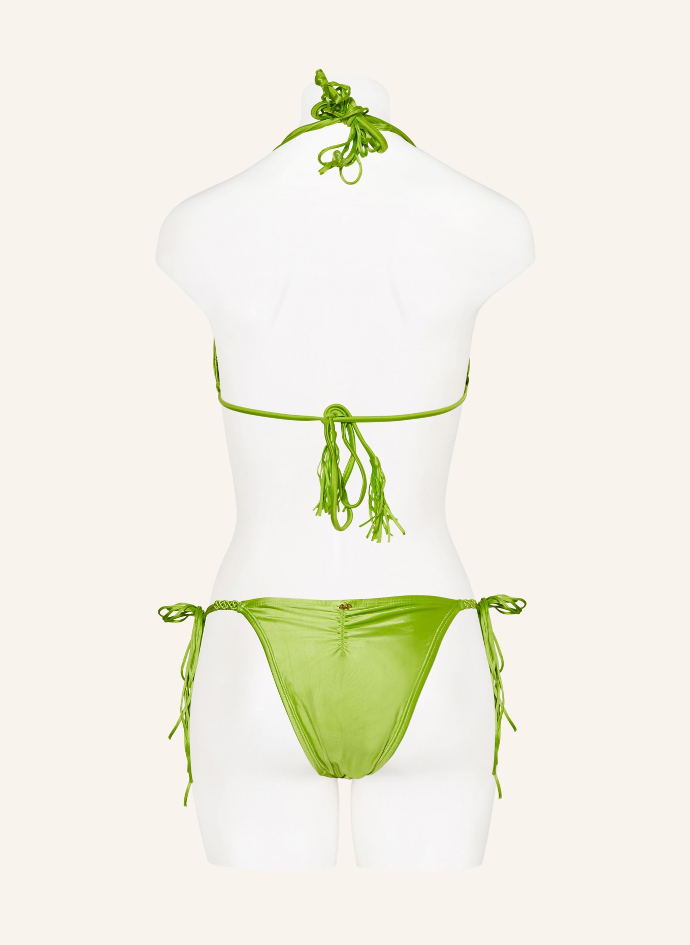 PQ Triangle bikini top LIME MILA, Color: LIGHT GREEN (Image 3)