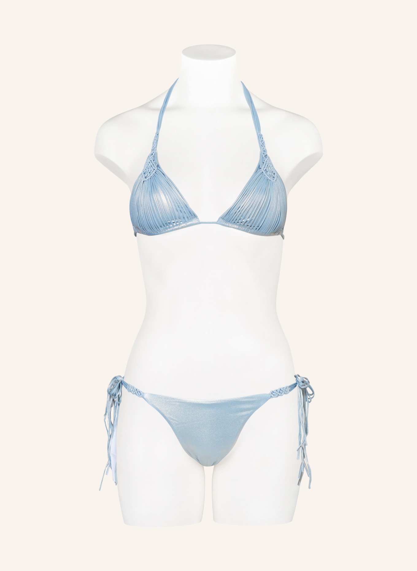 PQ Triangle bikini top MERMAID MILA, Color: LIGHT BLUE (Image 2)
