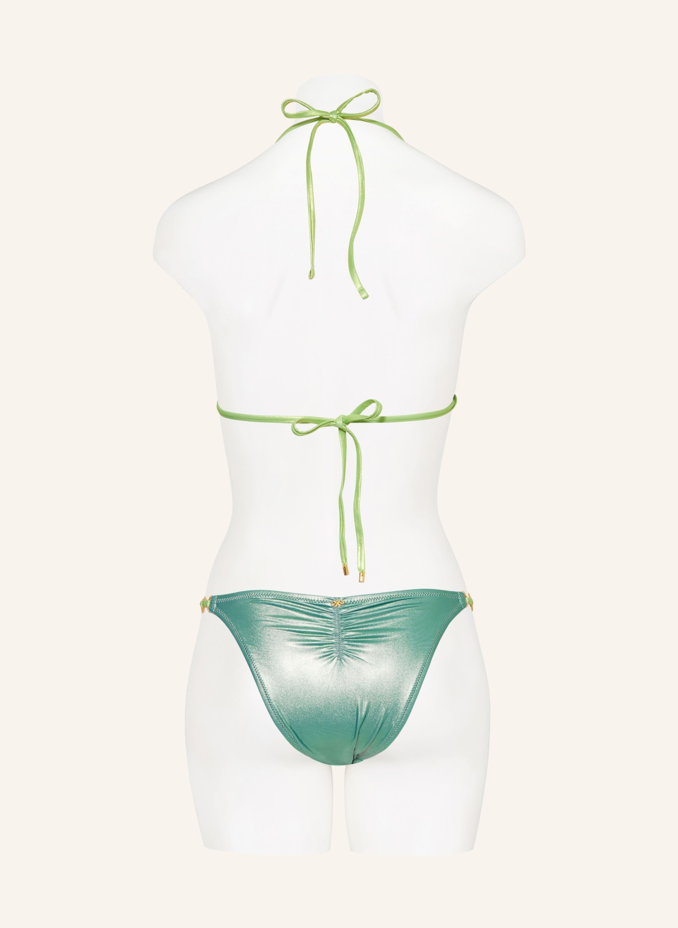 PQ Triangle bikini top ATLANTIC LINK, Color: LIGHT GREEN (Image 3)