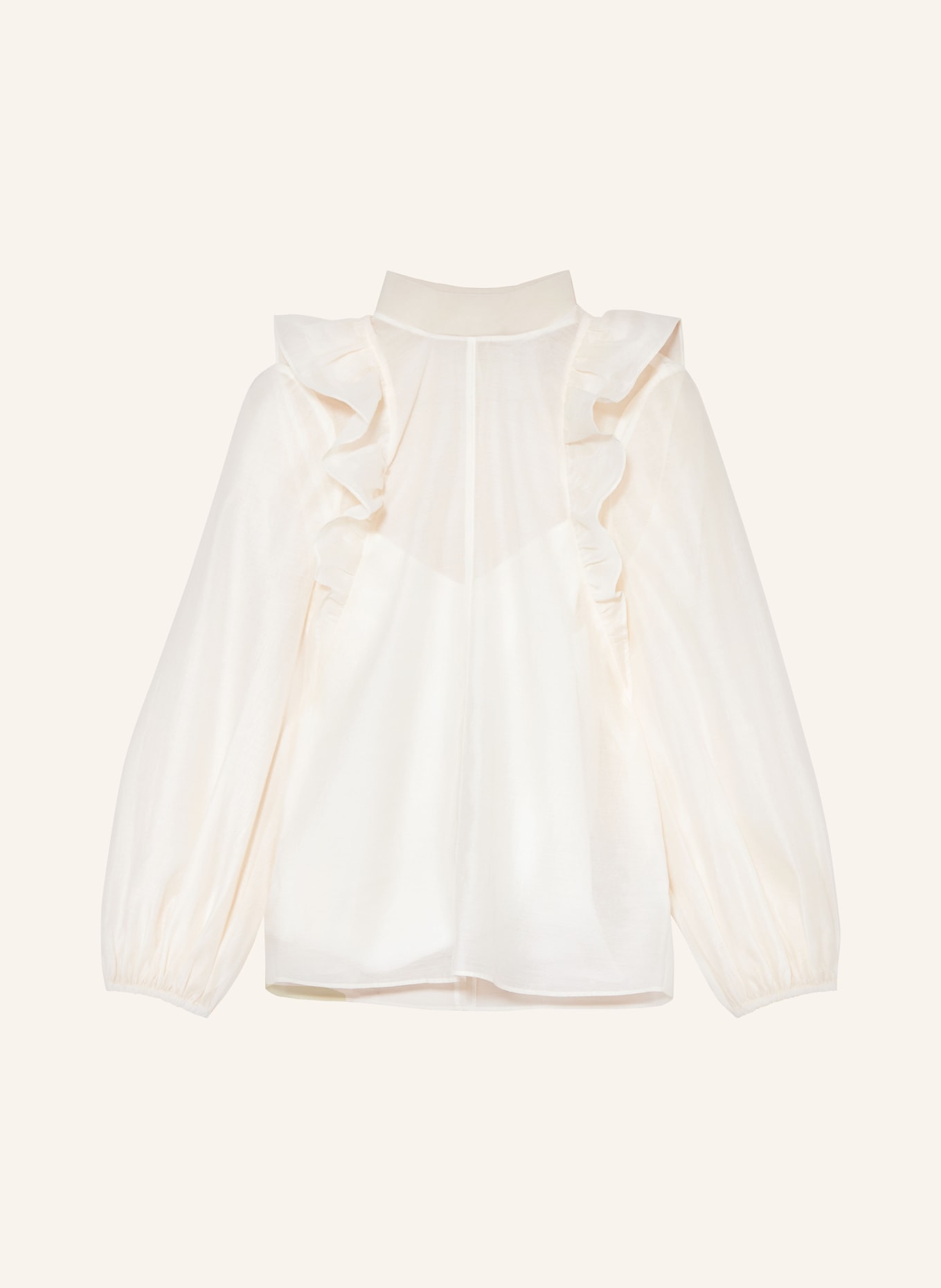 ted baker ruffle neck top