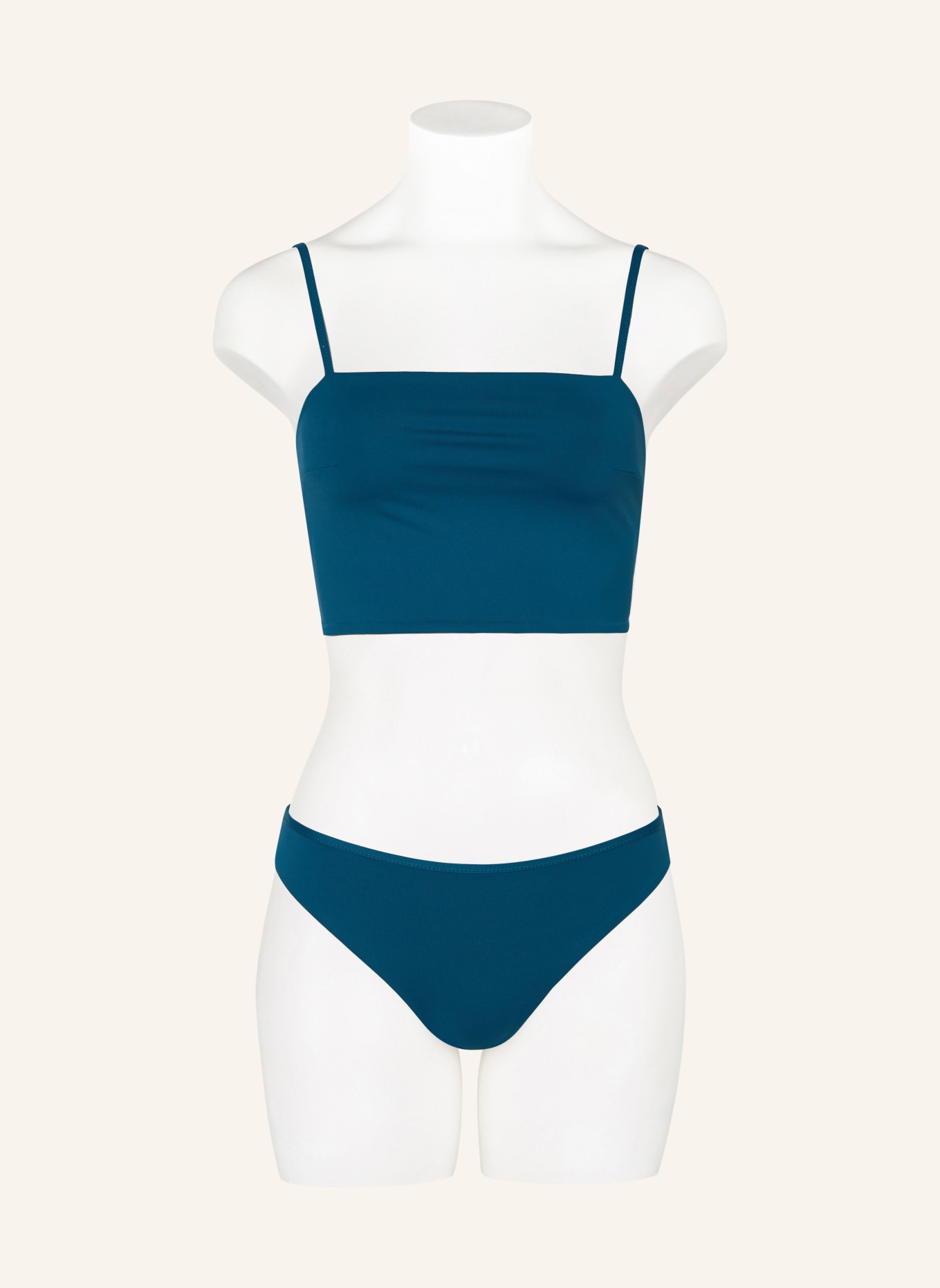 MYMARINI Bralette bikini top EASY TOP LONG reversible, Color: TEAL/ MINT (Image 2)