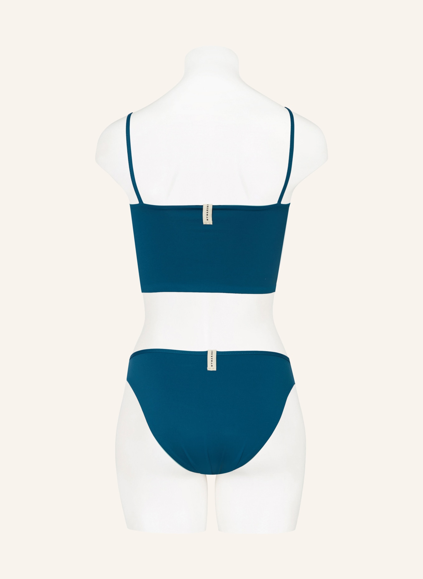MYMARINI Bralette bikini top EASY TOP LONG reversible, Color: TEAL/ MINT (Image 3)