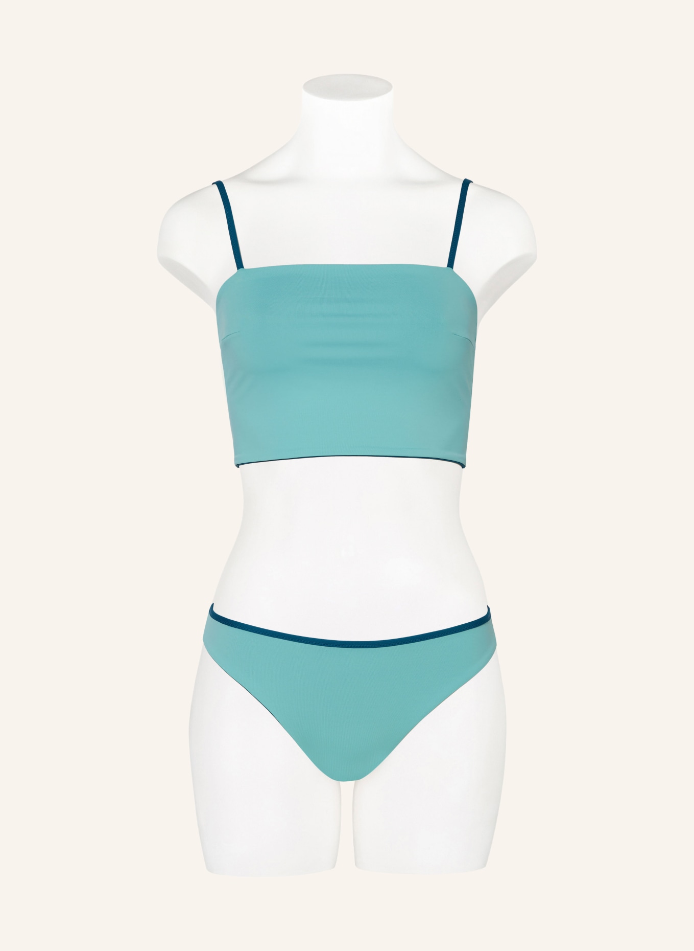 MYMARINI Bustier-Bikini-Top EASY TOP LONG zum Wenden mit UV-Schutz 50+, Farbe: PETROL/ MINT (Bild 4)