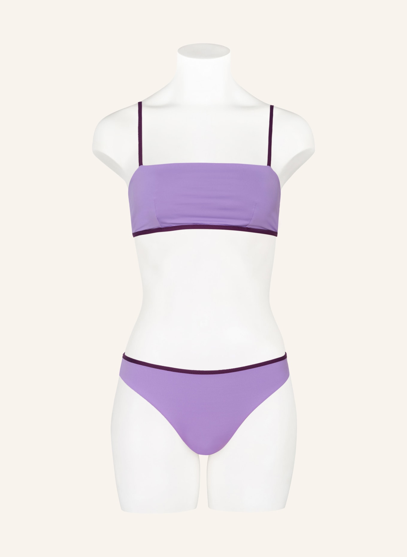 MYMARINI Góra od bikini bustier EASY TOP, model dwustronny, Kolor: FIOLETOWY/ JASNOFIOLETOWY (Obrazek 4)