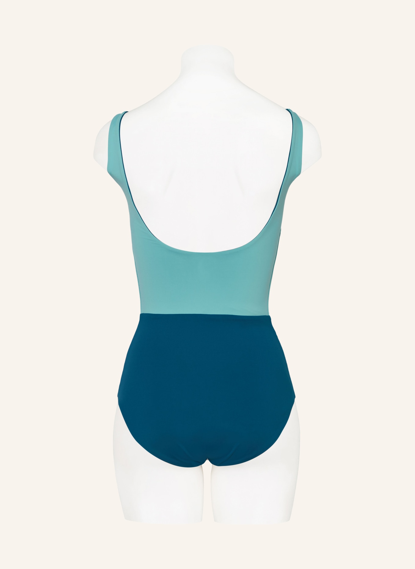 MYMARINI Swimsuit PLAINBODY reversible, Color: TEAL/ MINT (Image 3)