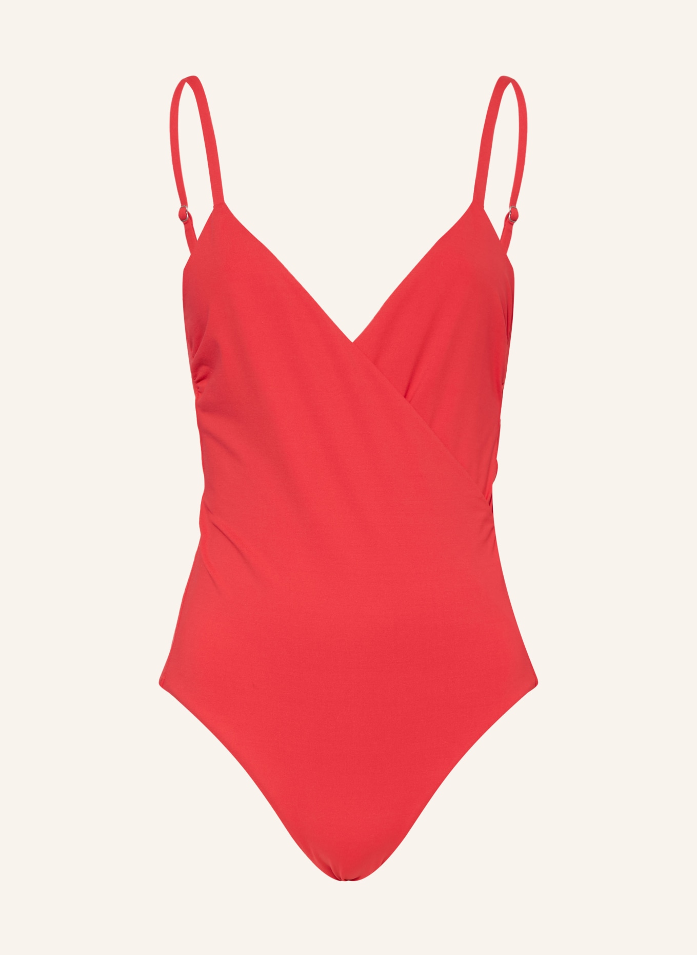 IODUS Swimsuit ESSENTIELS in wrap look, Color: RED (Image 1)