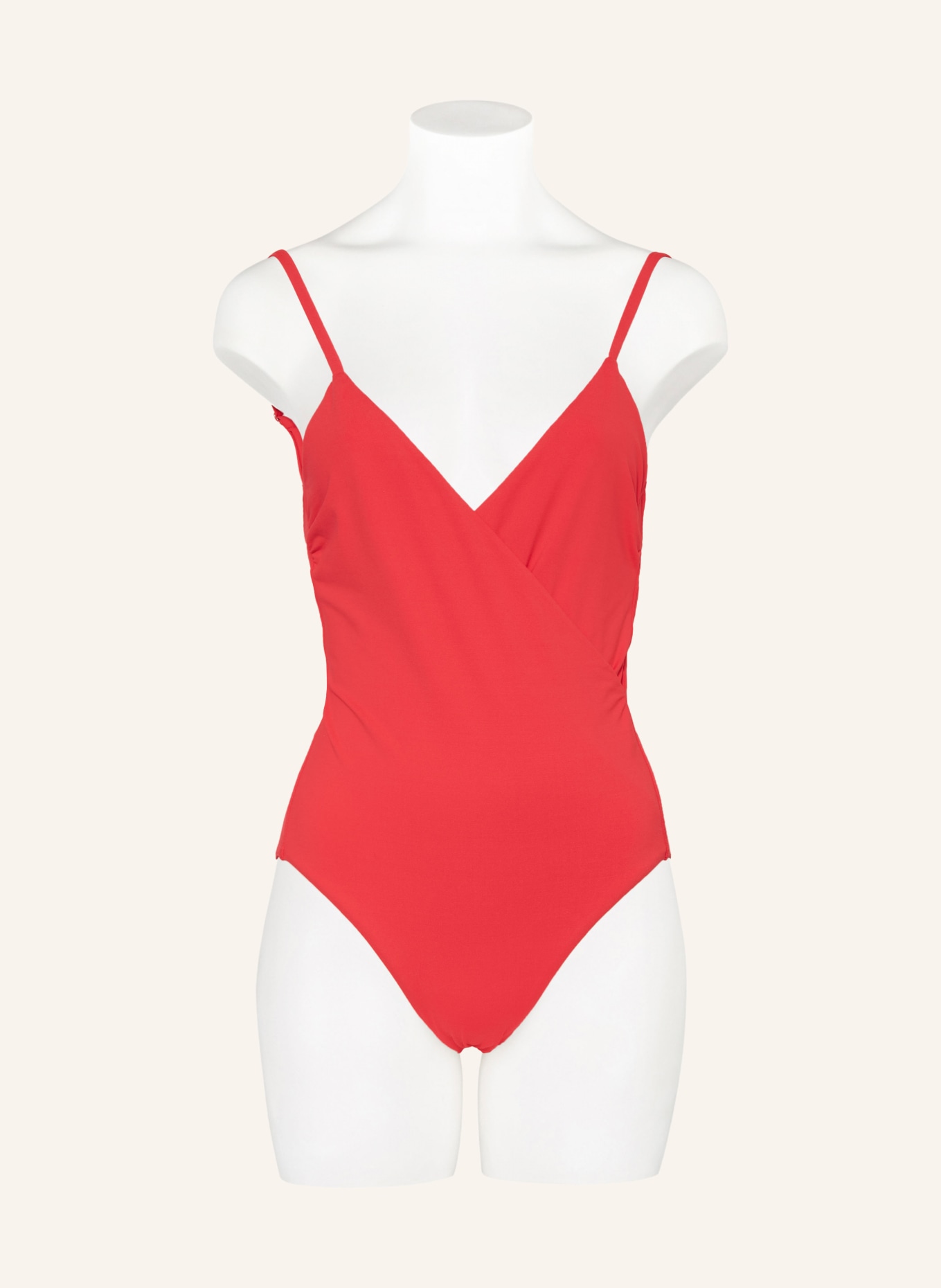 IODUS Swimsuit ESSENTIELS in wrap look, Color: RED (Image 2)