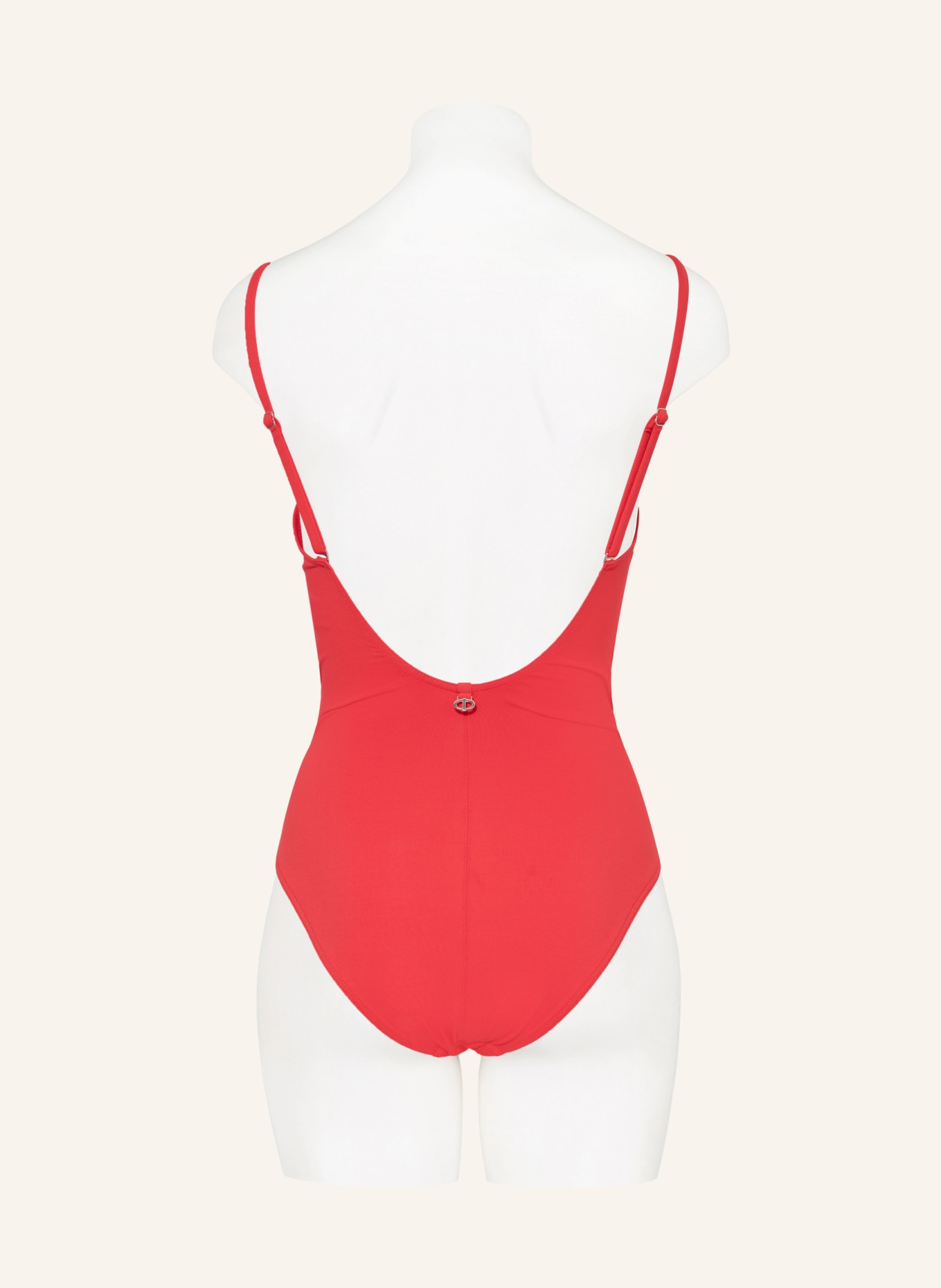 IODUS Swimsuit ESSENTIELS in wrap look, Color: RED (Image 3)
