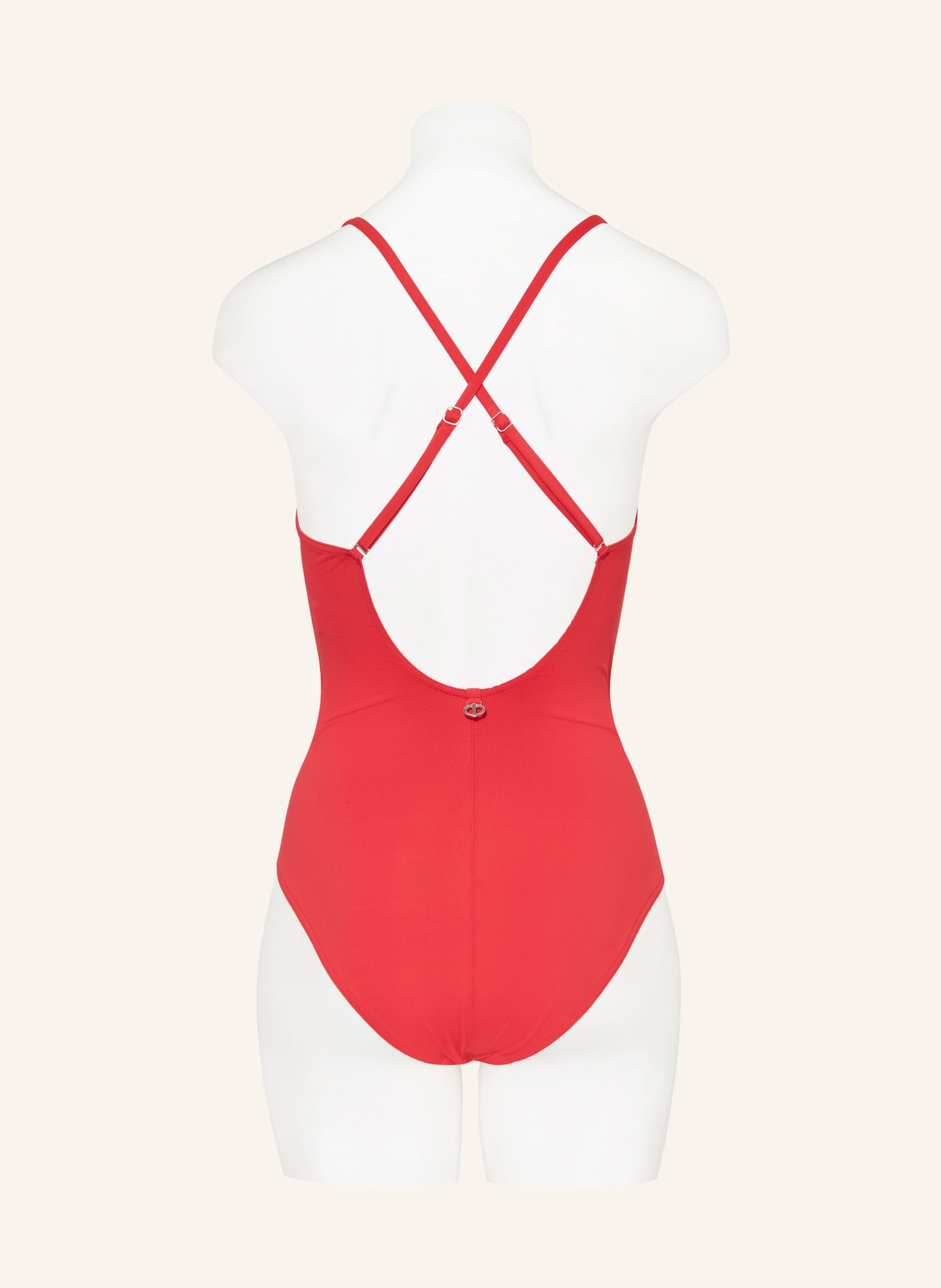 IODUS Swimsuit ESSENTIELS in wrap look, Color: RED (Image 4)