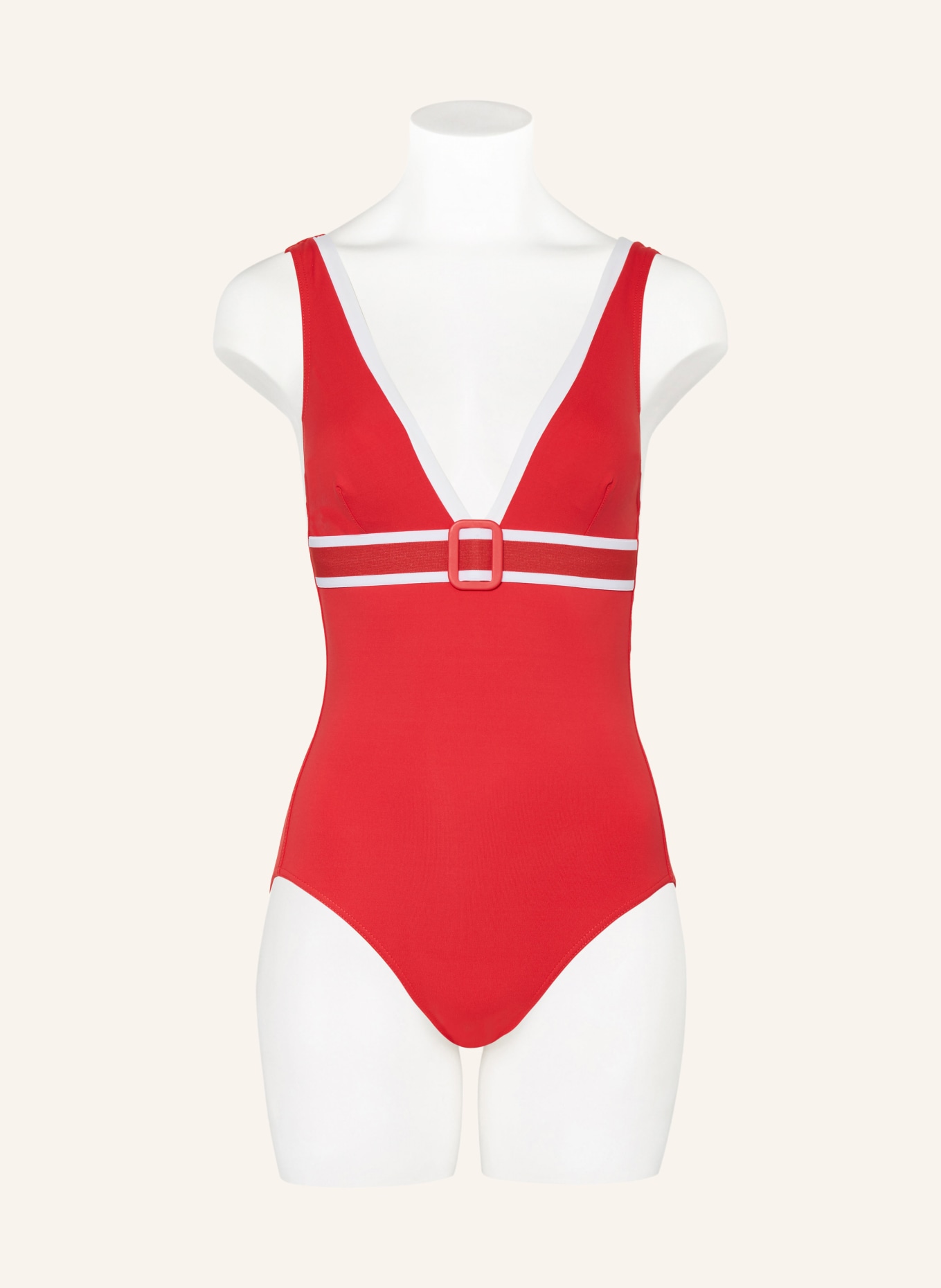 IODUS Swimsuit ALIOS, Color: RED/ WHITE (Image 2)