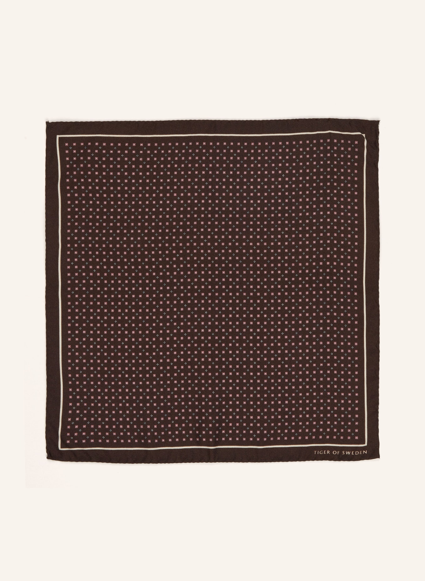 TIGER OF SWEDEN Pocket square PRURANT, Color: BROWN (Image 2)
