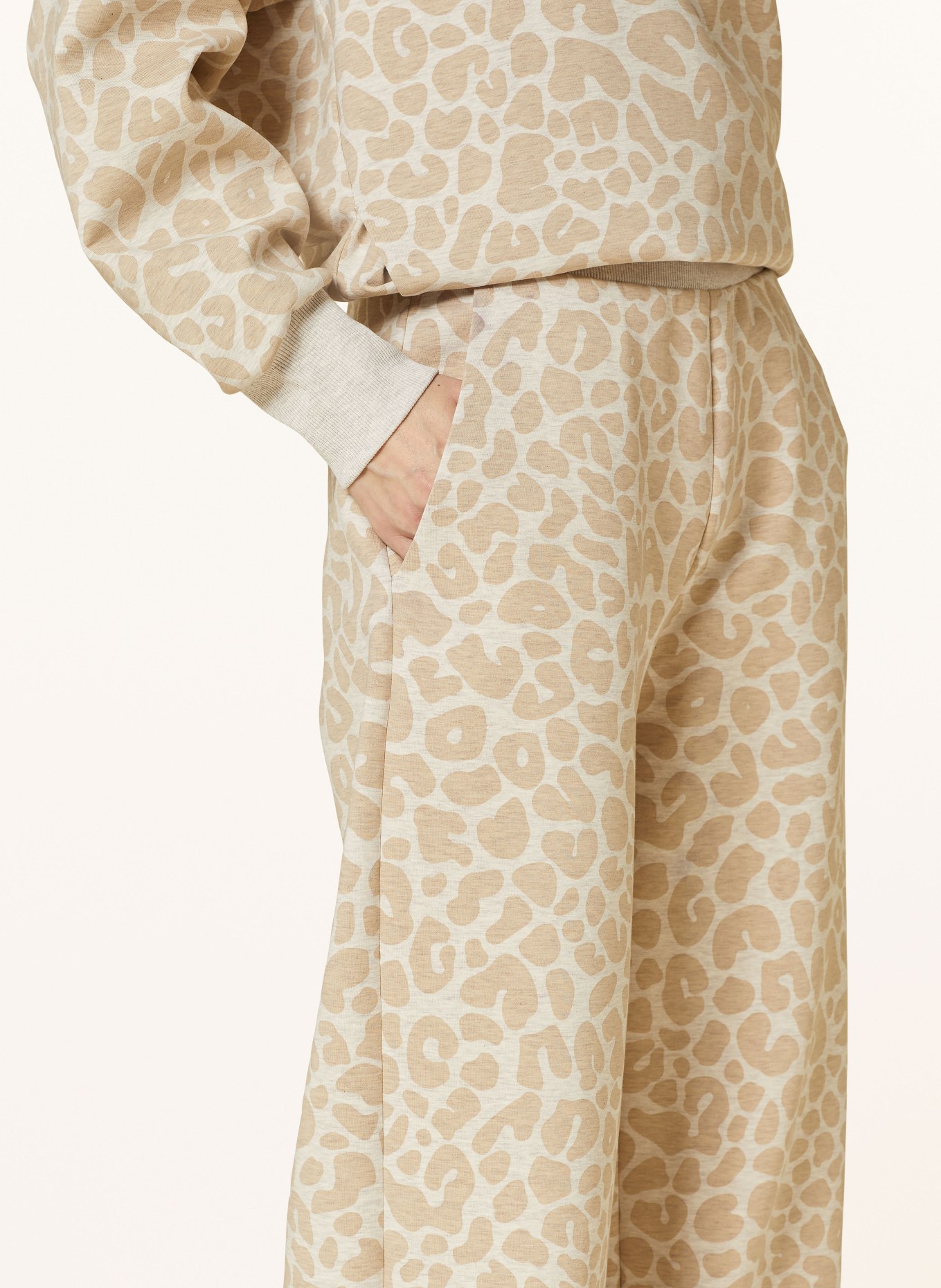 BOSS Jersey trousers ERKUNDA, Color: BEIGE/ CREAM (Image 5)