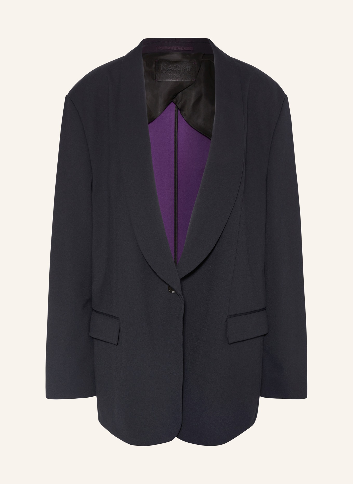 BOSS Oversized jersey blazer JETSETTER, Color: DARK GRAY (Image 1)