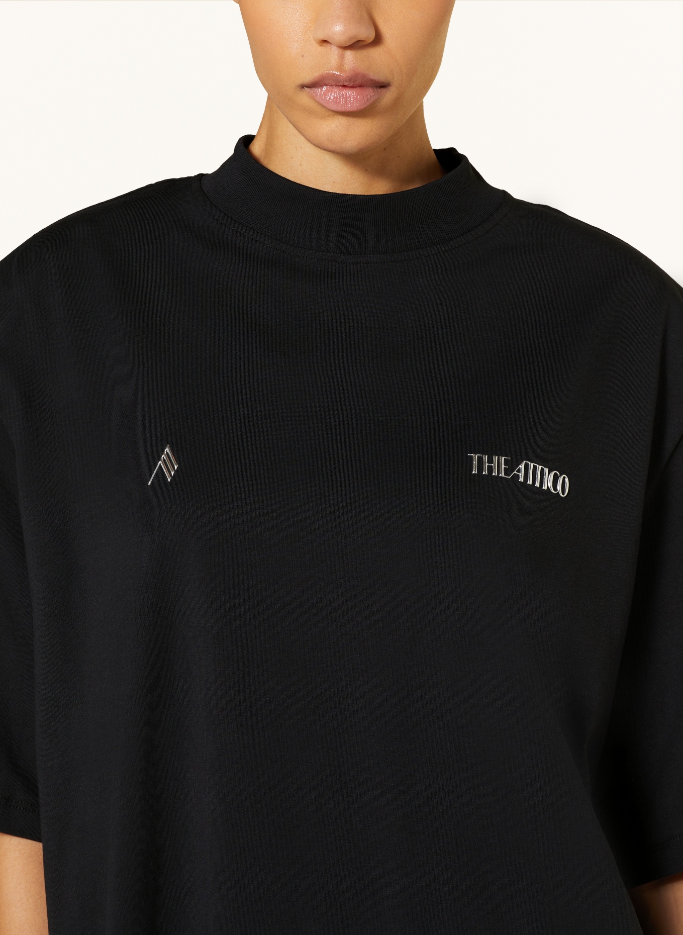 THE ATTICO Oversized shirt KILIE, Color: BLACK (Image 4)