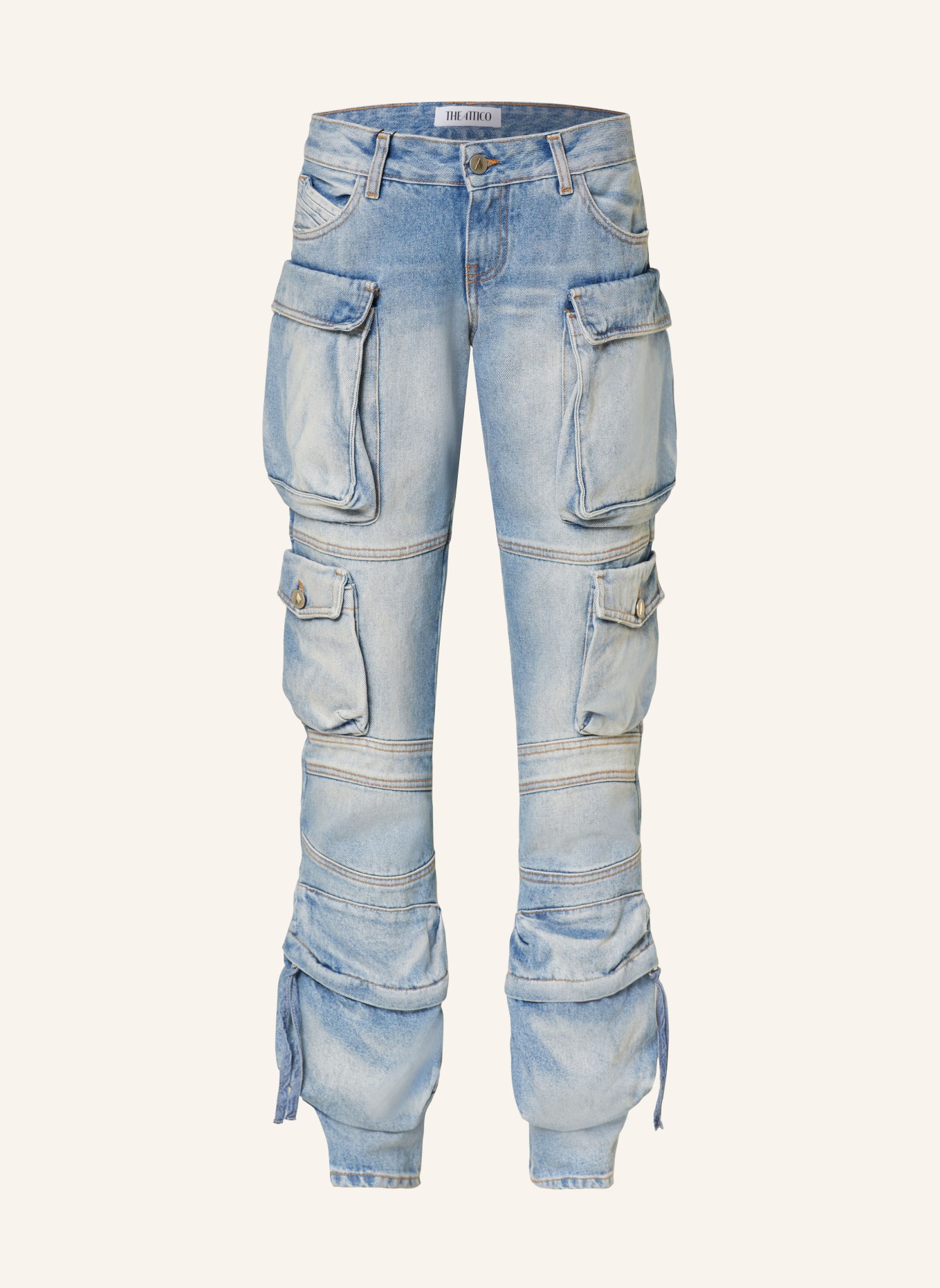 THE ATTICO Cargo jeans ESSIE, Color: 024 SKY BLUE (Image 1)