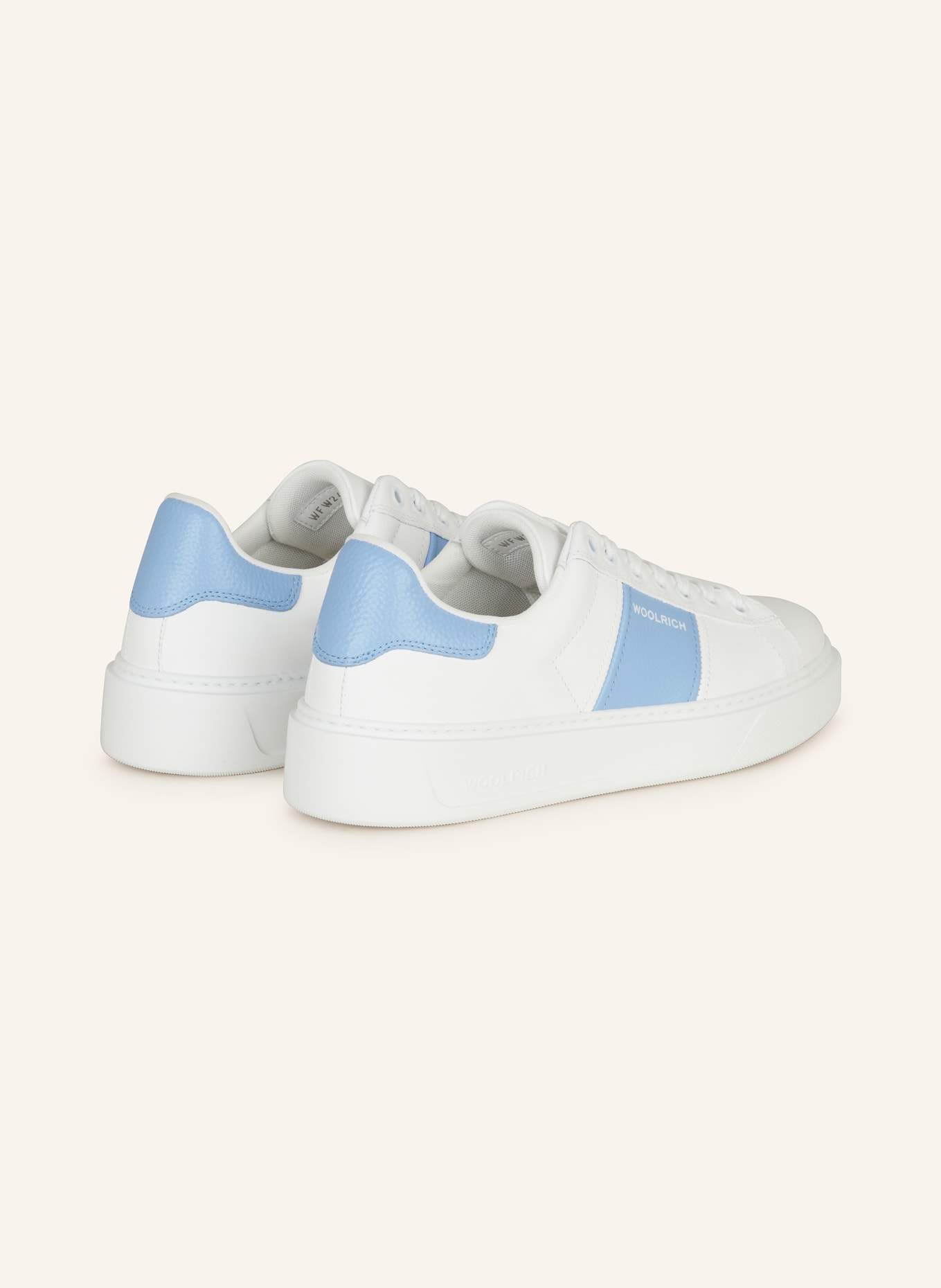 WOOLRICH Sneakers, Color: WHITE/ LIGHT BLUE (Image 2)