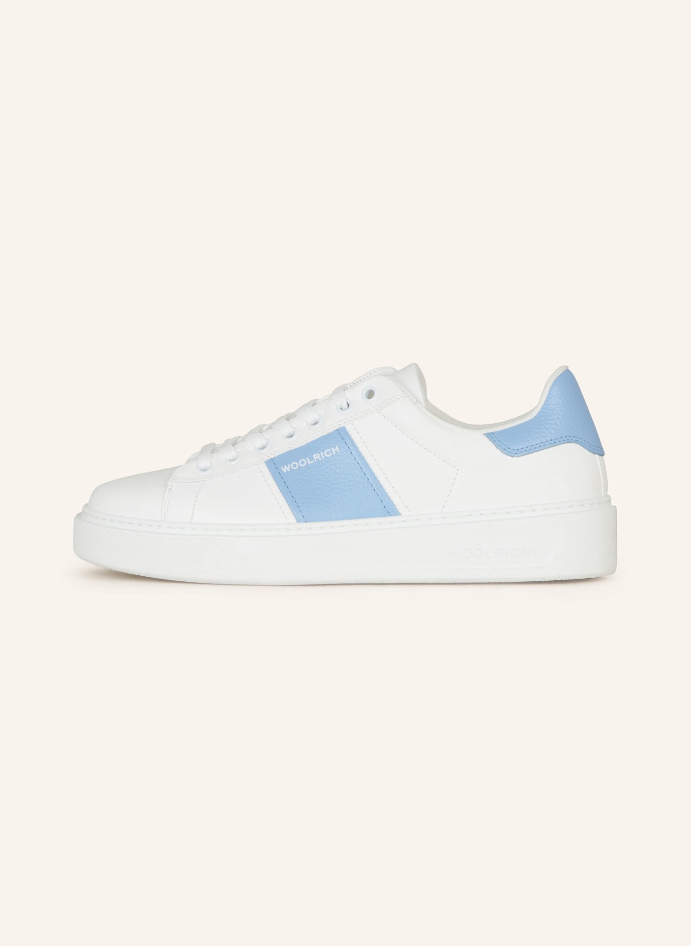 WOOLRICH Sneakers, Color: WHITE/ LIGHT BLUE (Image 4)