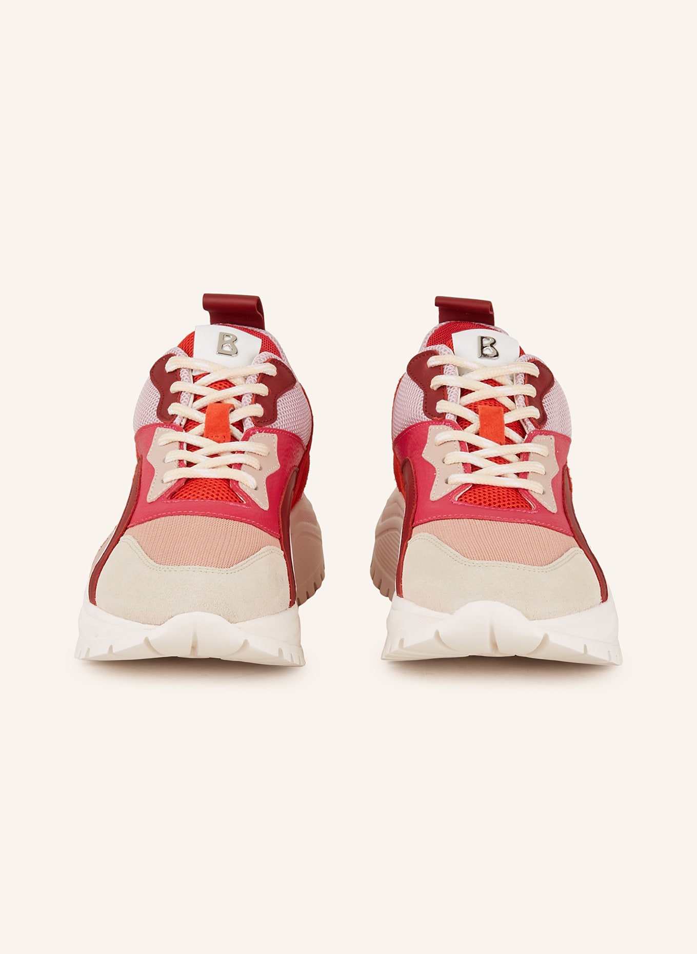 BOGNER Sneakers MALAGA 12C, Color: PINK/ RED/ DARK RED (Image 3)
