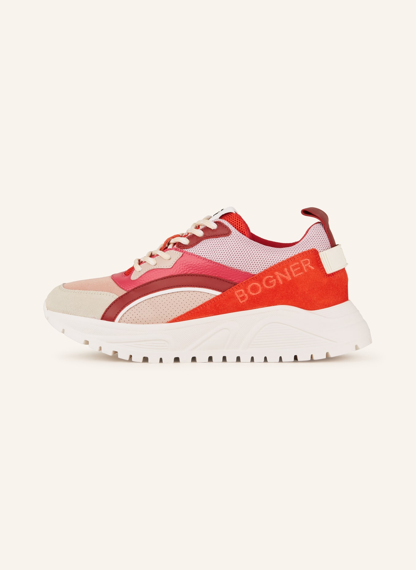 BOGNER Sneaker MALAGA 12C, Farbe: PINK/ ROT/ DUNKELROT (Bild 4)