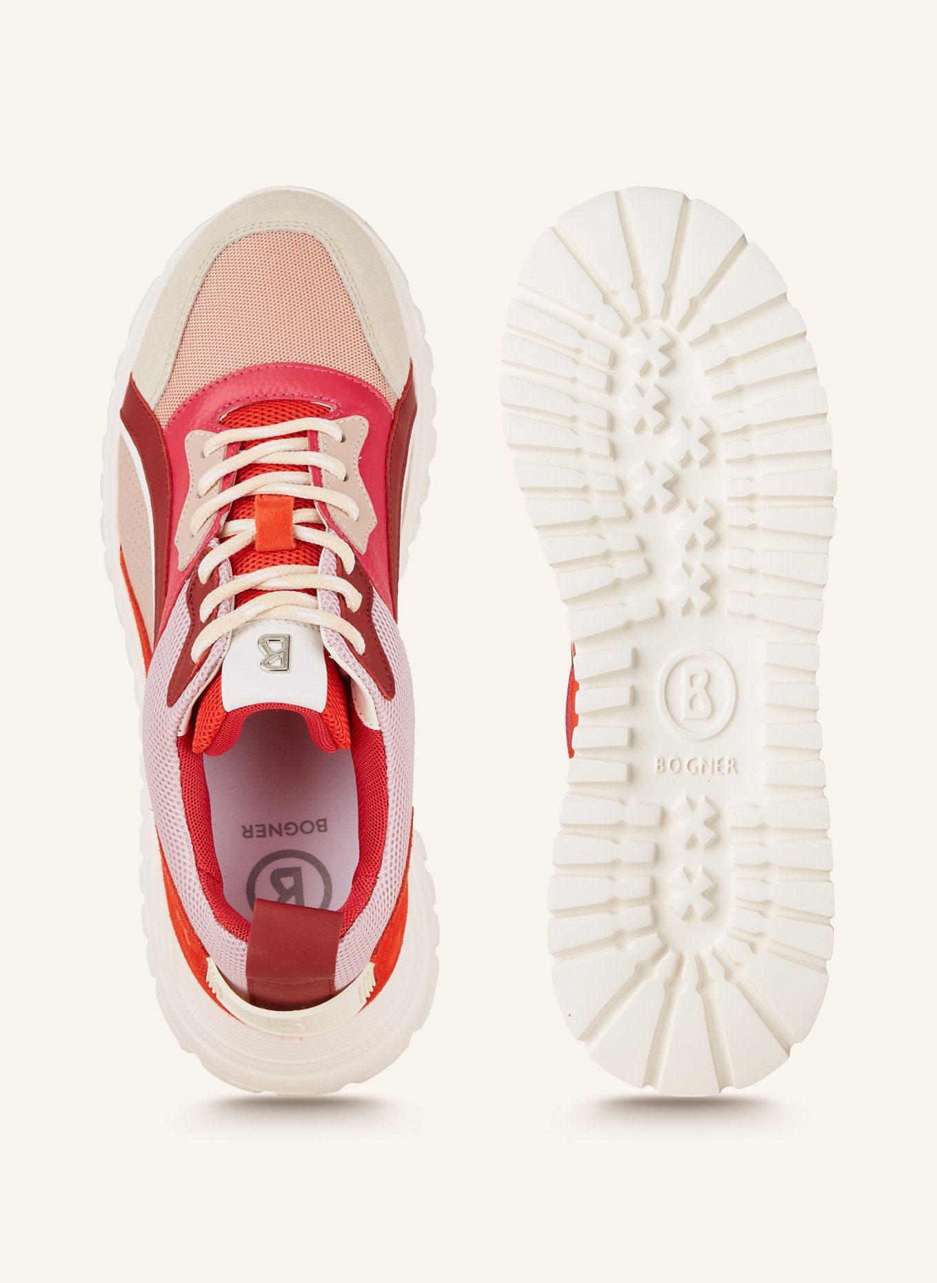 BOGNER Sneaker MALAGA 12C, Farbe: PINK/ ROT/ DUNKELROT (Bild 5)