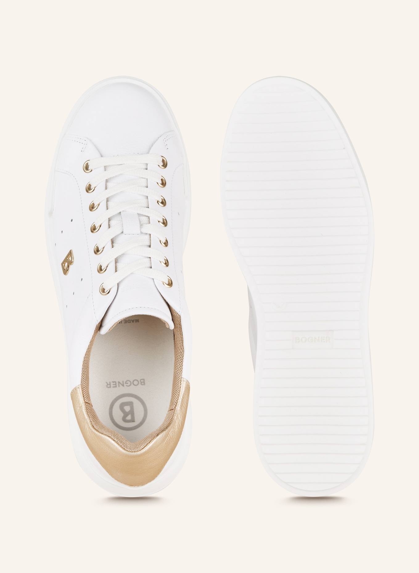BOGNER Sneakers HOLLYWOOD 20B, Color: WHITE/ GOLD (Image 5)