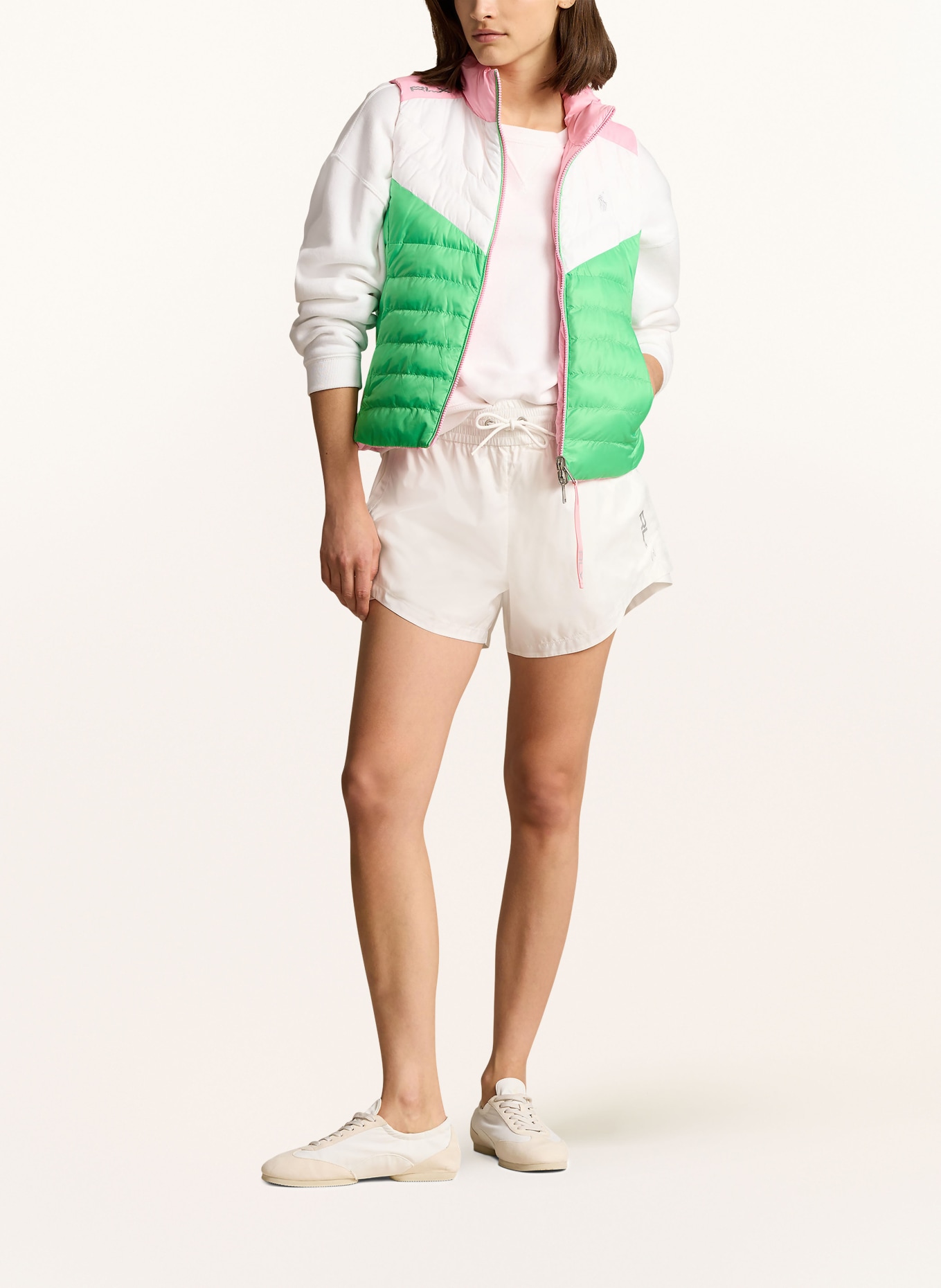 RLX RALPH LAUREN Outdoor vest reversible, Color: GREEN/ WHITE/ PINK (Image 2)