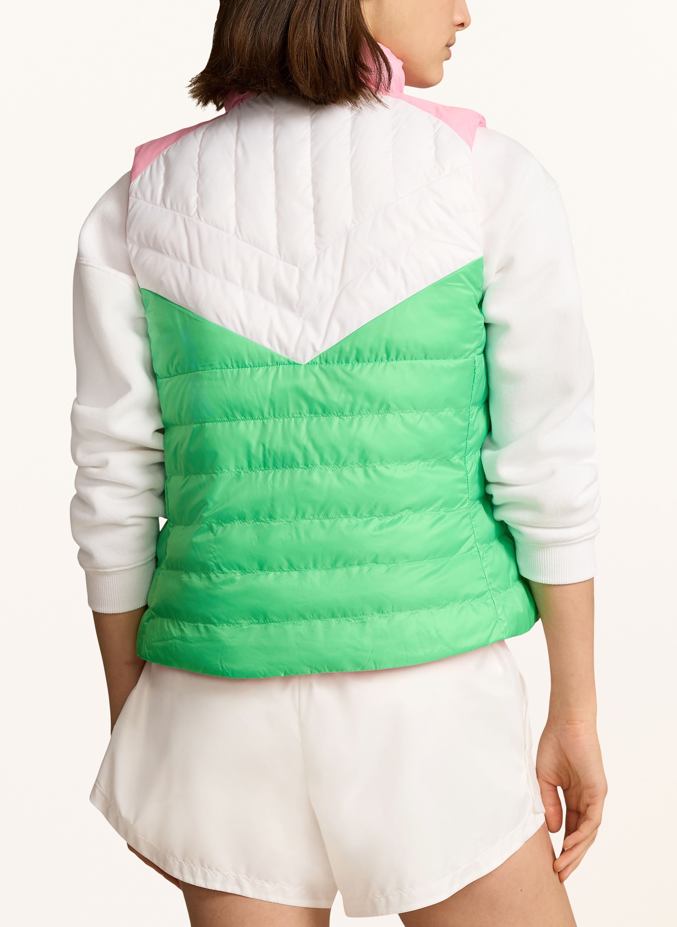 RLX RALPH LAUREN Outdoor vest reversible, Color: GREEN/ WHITE/ PINK (Image 3)