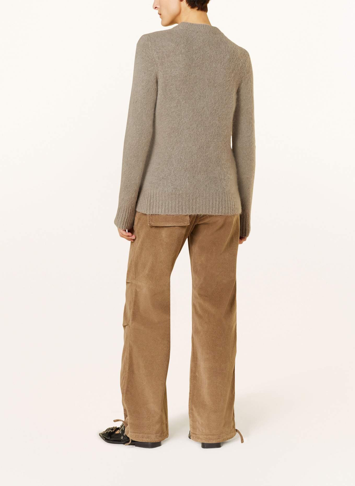 GANNI Pullover mit Alpaka, Farbe: BEIGE (Bild 3)