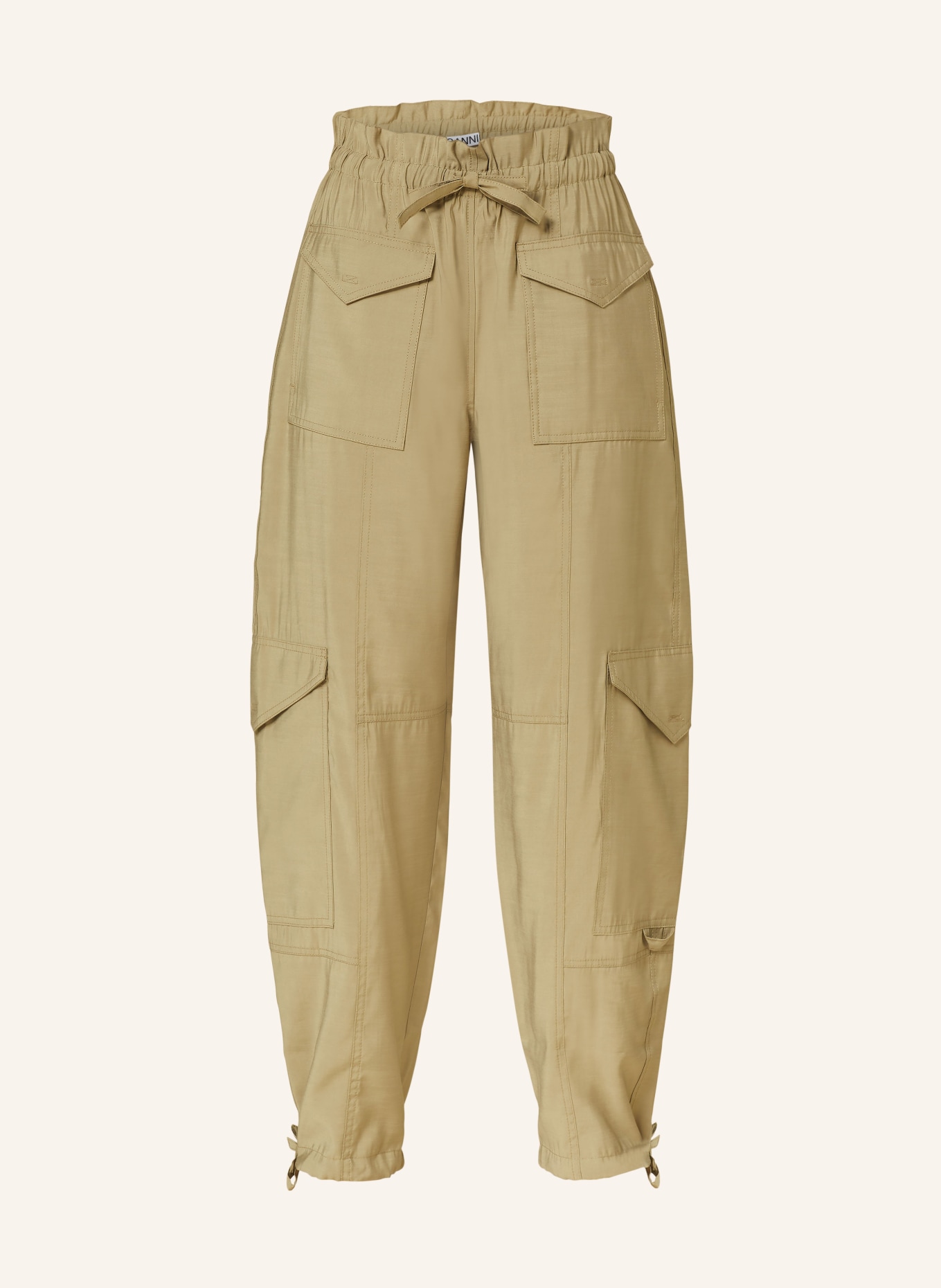 GANNI Cargo pants, Color: OLIVE (Image 1)