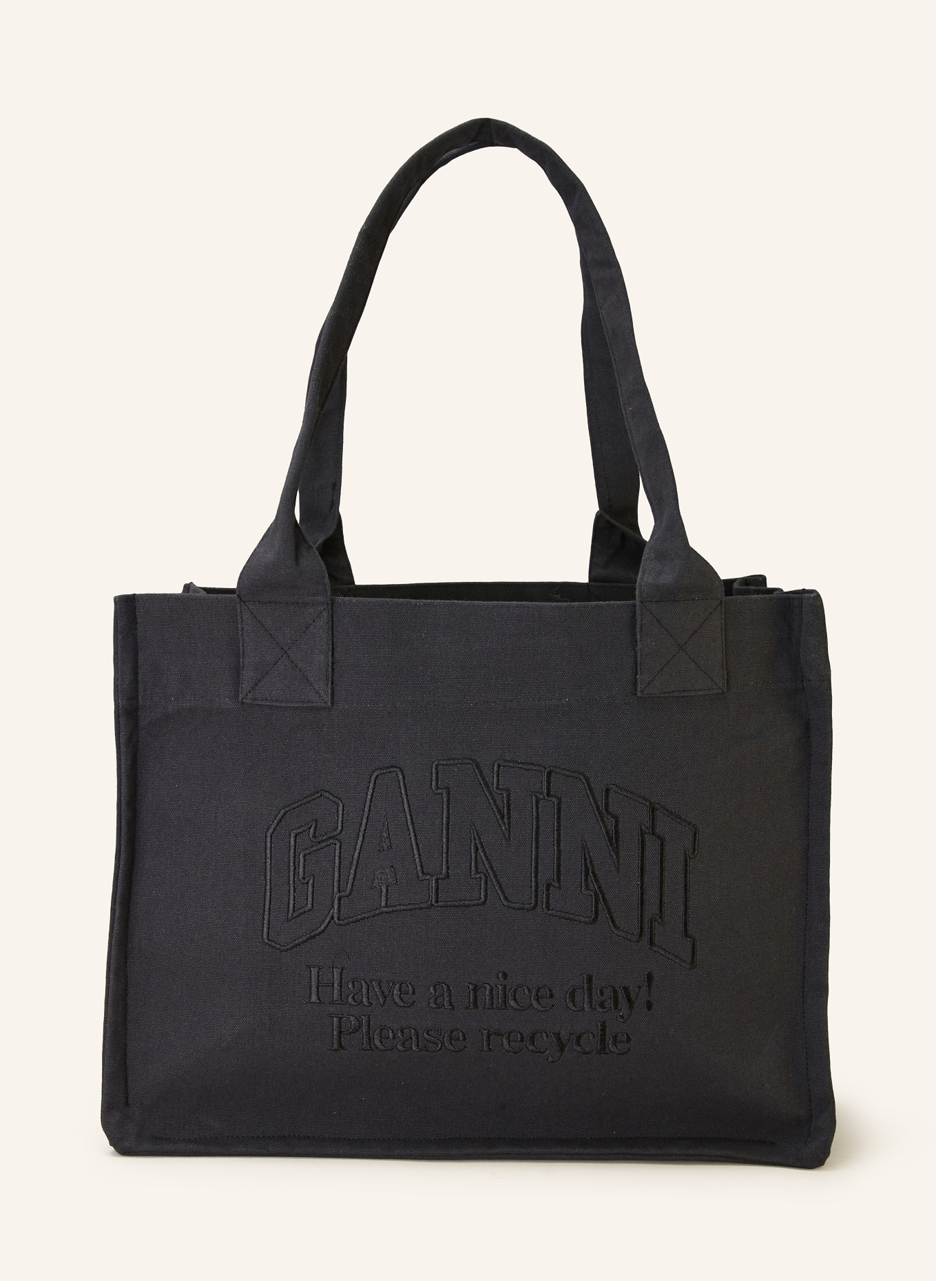 GANNI Shopper EASY, Color: BLACK (Image 1)