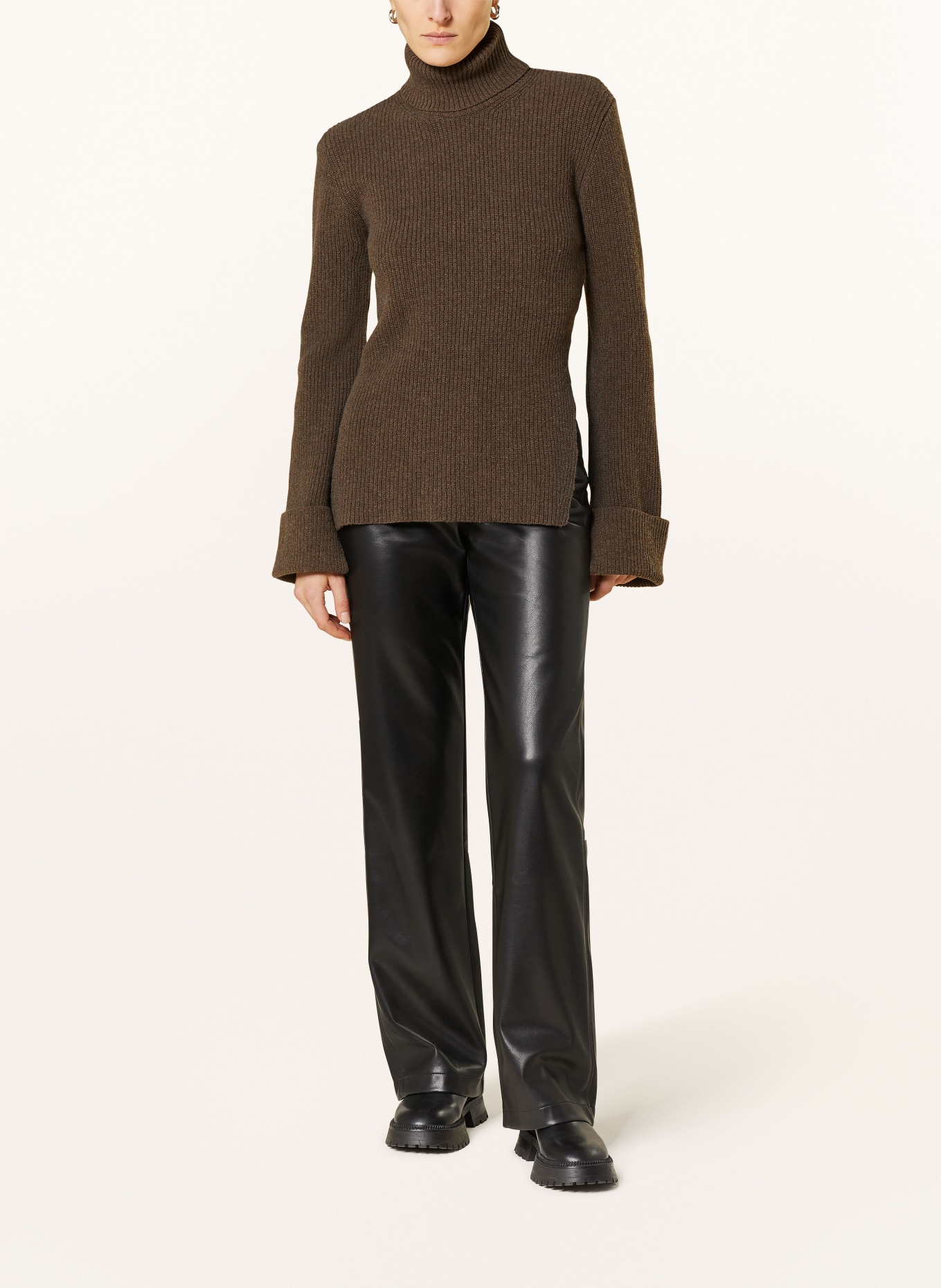 HOLZWEILER Turtleneck sweater JESSIE, Color: BROWN (Image 2)