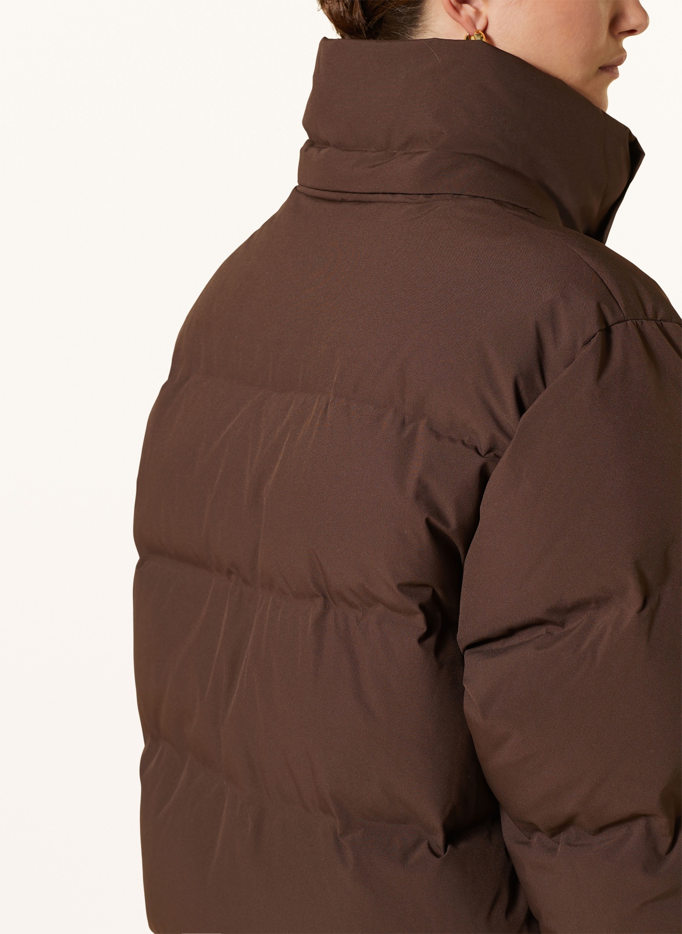 HOLZWEILER Down jacket BESSEGGEN with removable hood, Color: DARK BROWN (Image 6)