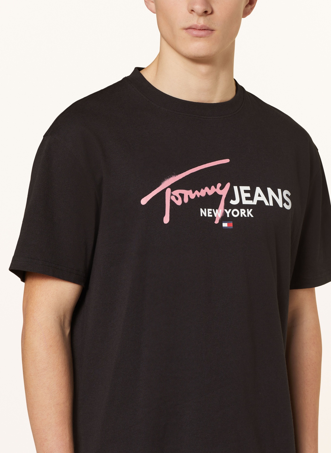 TOMMY JEANS T-shirt, Color: BLACK/ PINK/ WHITE (Image 4)