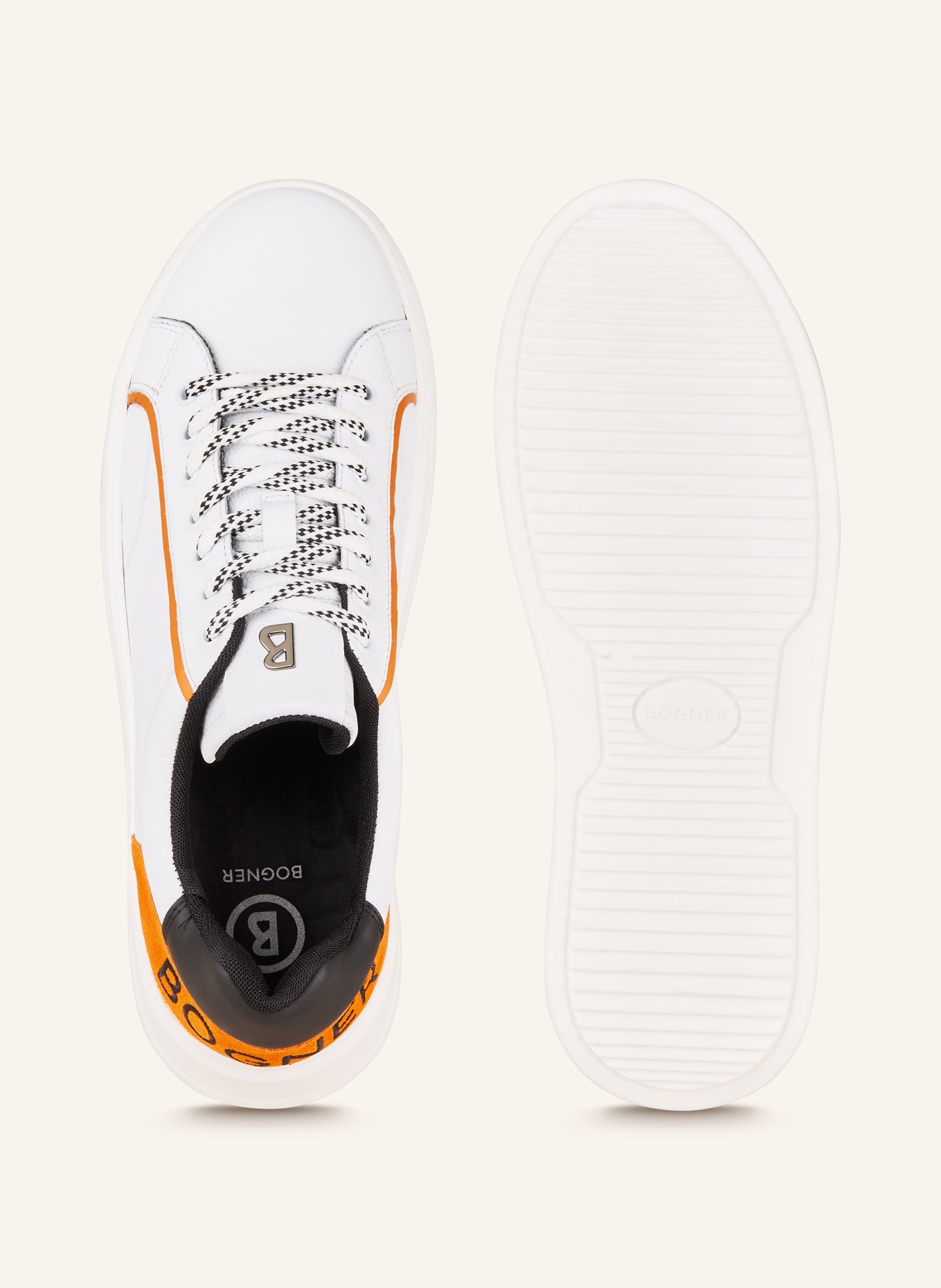 BOGNER Sneakers MILAN 11, Color: WHITE/ ORANGE (Image 5)