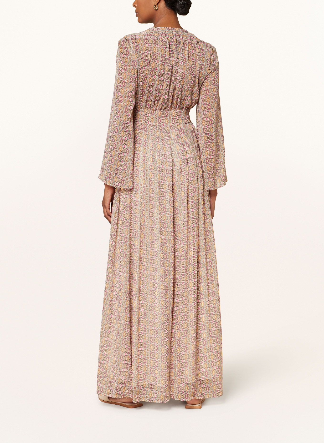 van Laack Dress KLAUDI with glitter thread, Color: ORANGE/ PINK/ GOLD (Image 3)