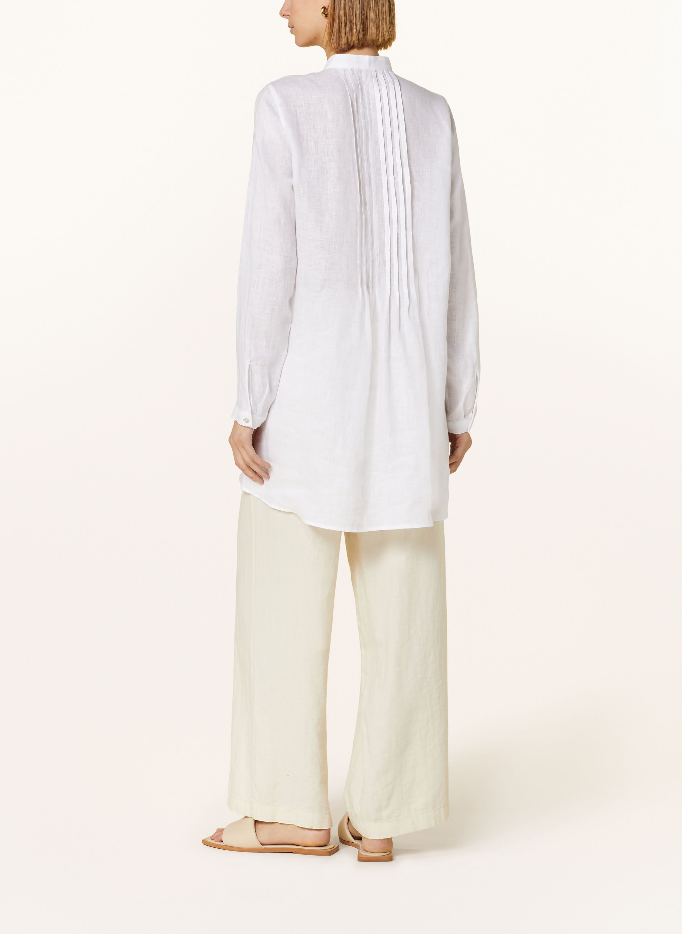 van Laack Linen blouse COREY, Color: WHITE (Image 3)