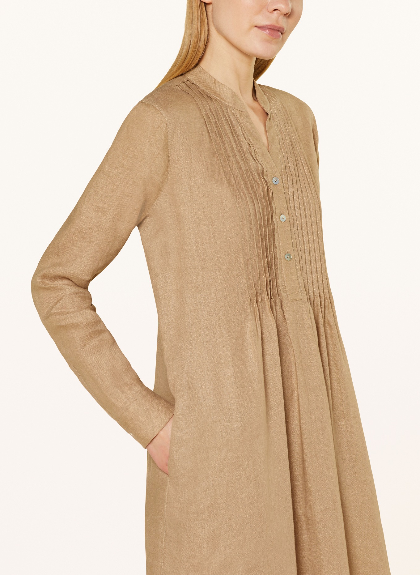 van Laack Linen tunic KASUMI, Color: CAMEL (Image 4)