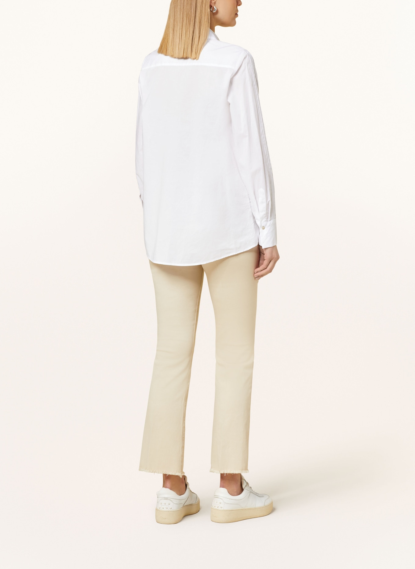 van Laack Shirt blouse PRIAS with broderie anglaise, Color: WHITE (Image 3)